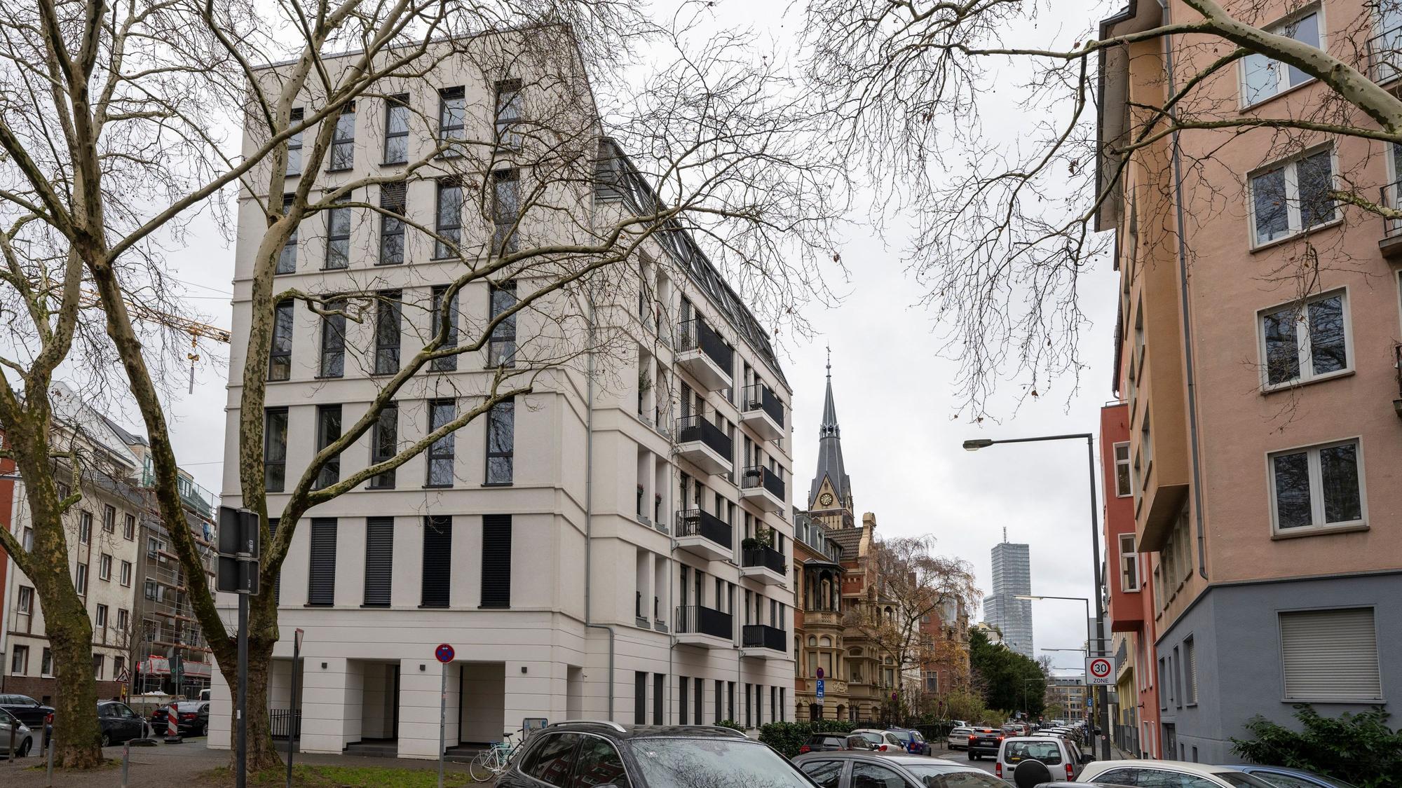 Blick auf das Gebäude Werderstraße 1.