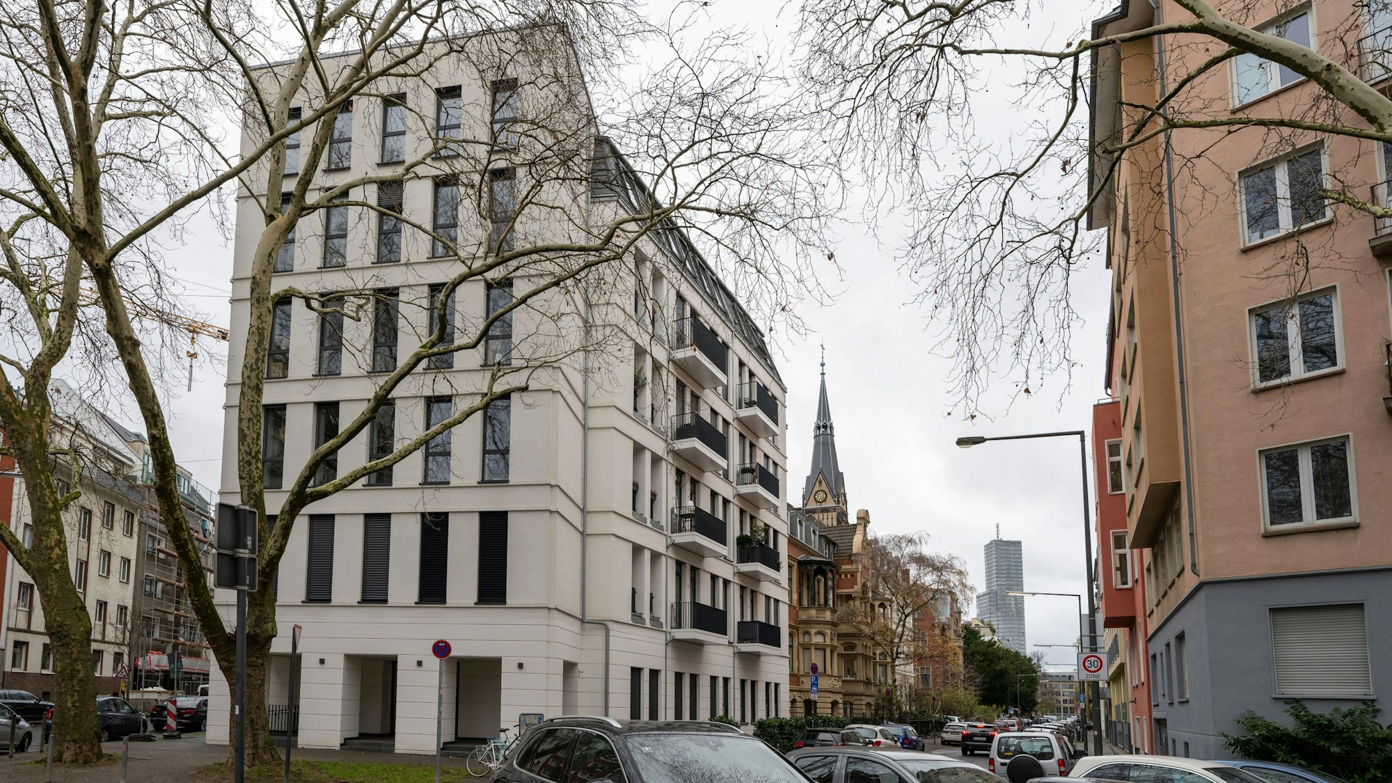 Blick auf das Gebäude Werderstraße 1.