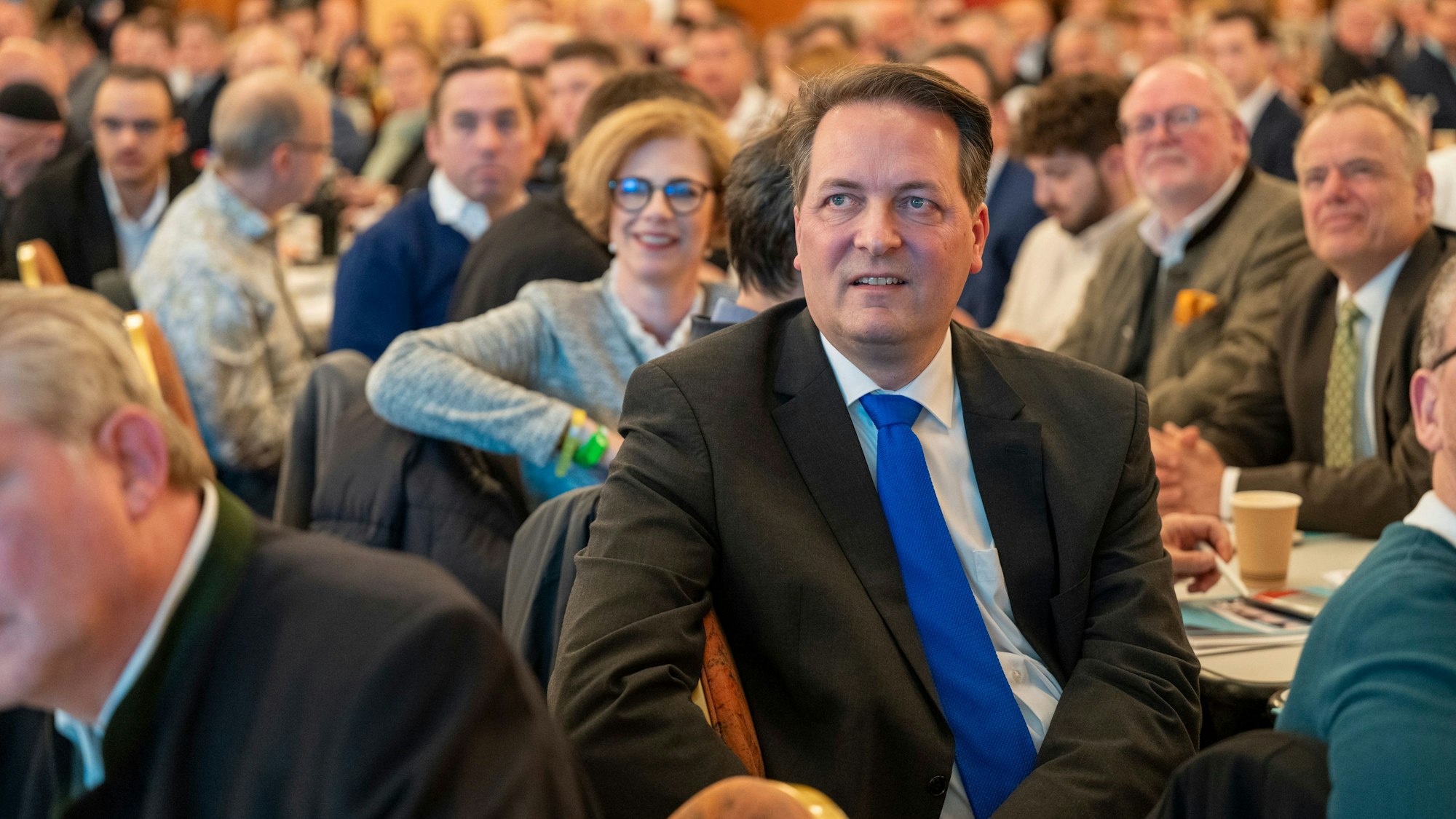 CDU-Parteichef Karl Mandl bei der Mitgliederversammlung am 30. November