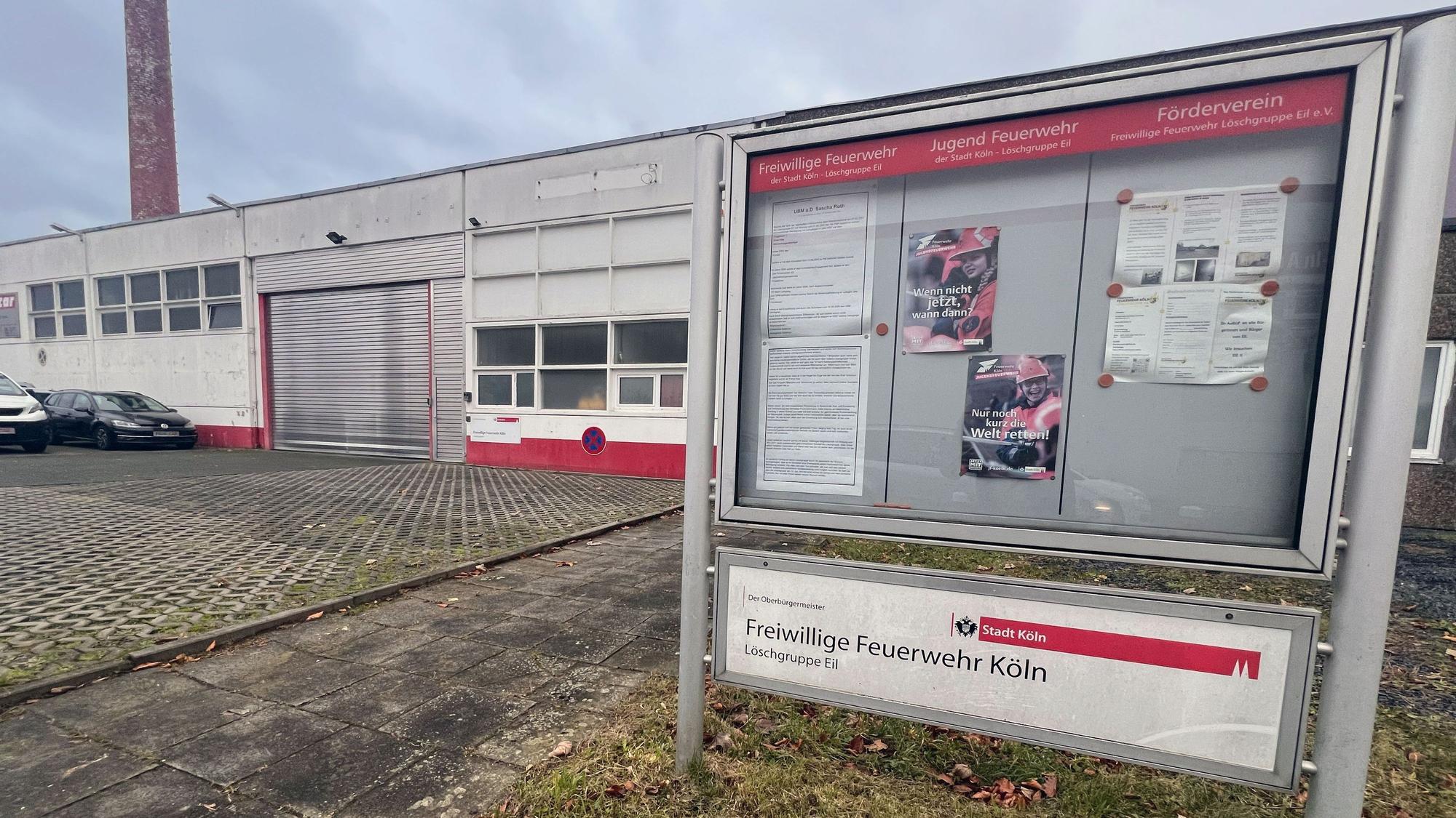 Das Gerätehaus der Freiwilligen Feuerwehr Löschgruppe Eil an der Neue Eiler Straße.