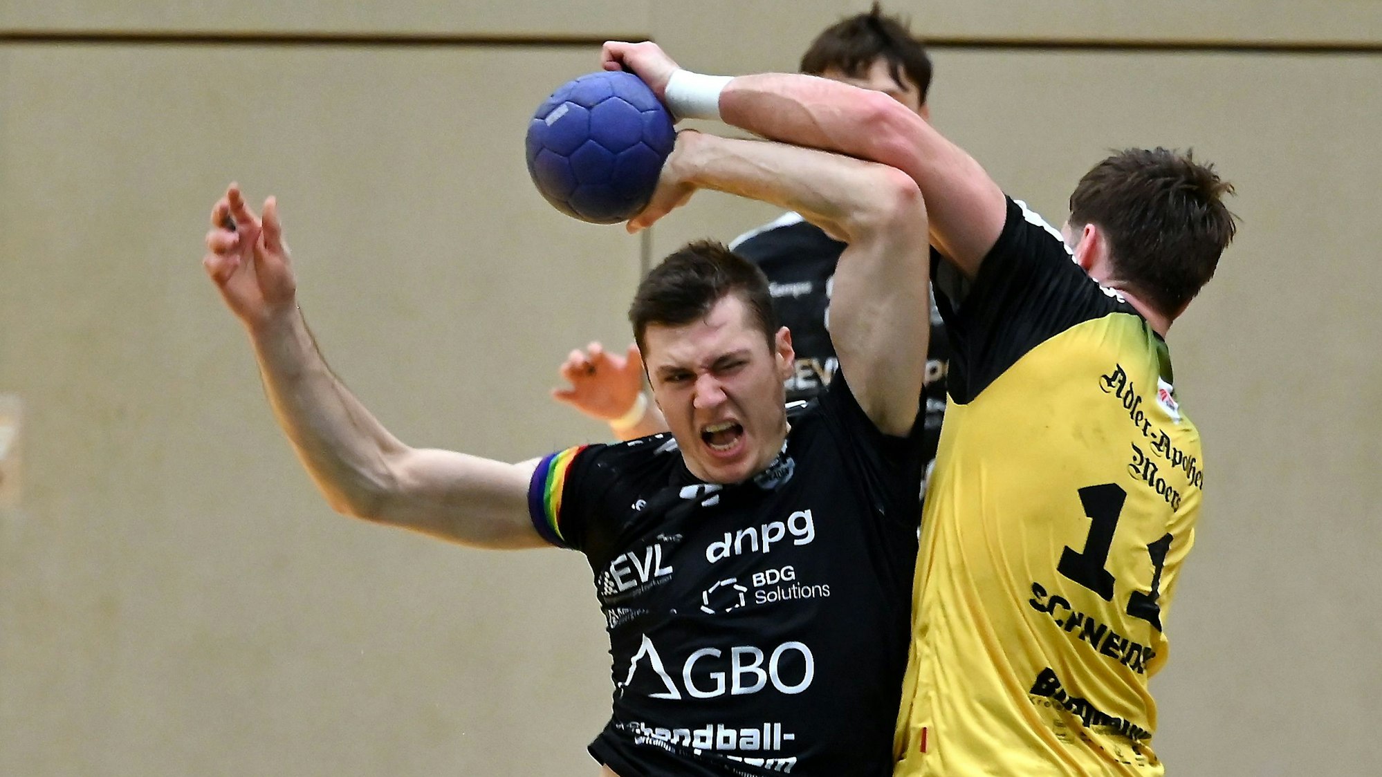 07.12.2024, Handball-Tus Opladen - Krefeld
links: Oliver Dasburg (Opladen)
Foto: Uli Herhaus