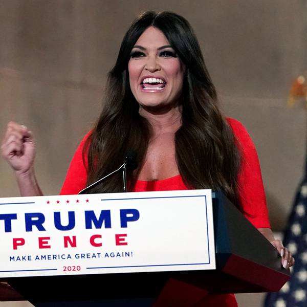 Kimberly Guilfoyle spricht während des Republikanischen Parteitages.