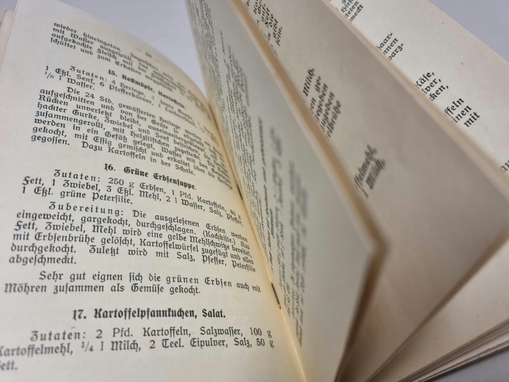 Kriegskochbuch der Farbenfabriken 1915 aus dem Stadtarchiv Leverkusen