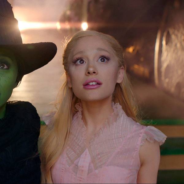 This image released by Universal Pictures shows Cynthia Erivo, left, and Ariana Grande in a scene from the film "Wicked." (Universal Pictures via AP)