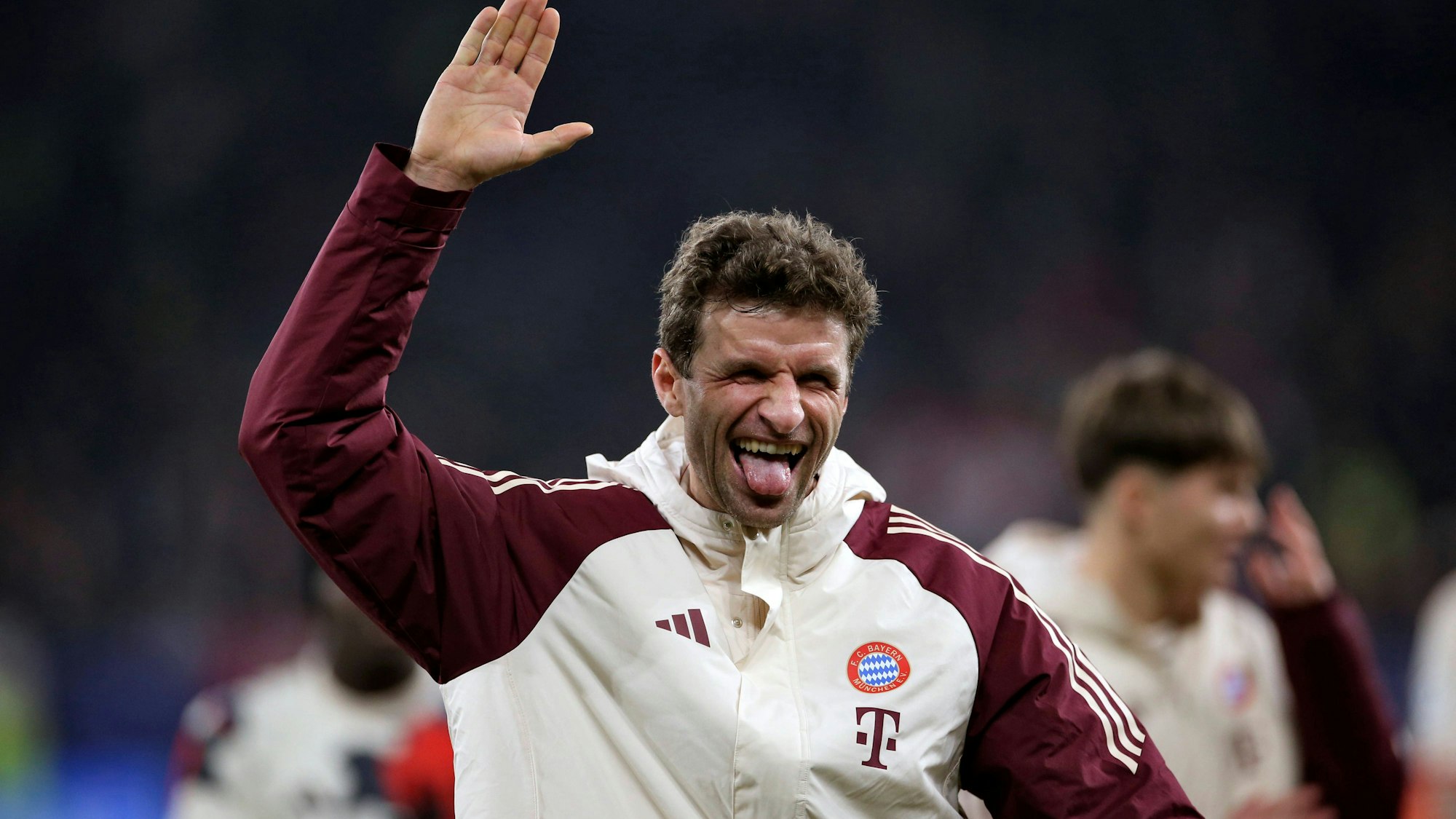 Spielte in der Veltins-Arena gegen Schachtar Donezk groß auf und war anschließend glänzend aufgelegt: Bayern-Profi Thomas Müller.