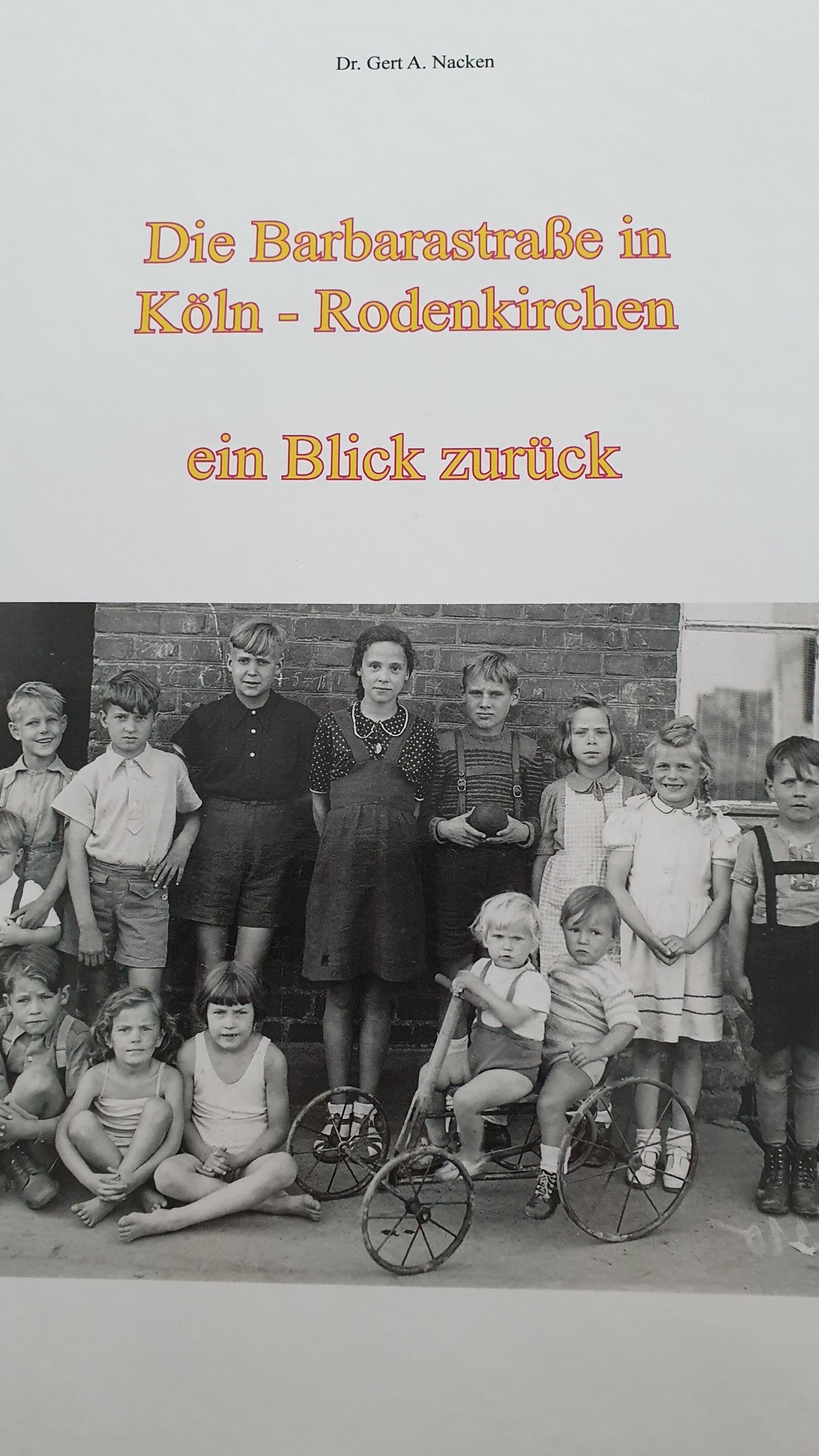Das Buch „Die Barbarastraße in Köln-Rodenkirchen – ein Blick zurück“.