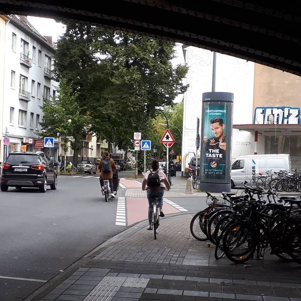 Blick auf die Einmündung Escher Straße / Hartwichstraße