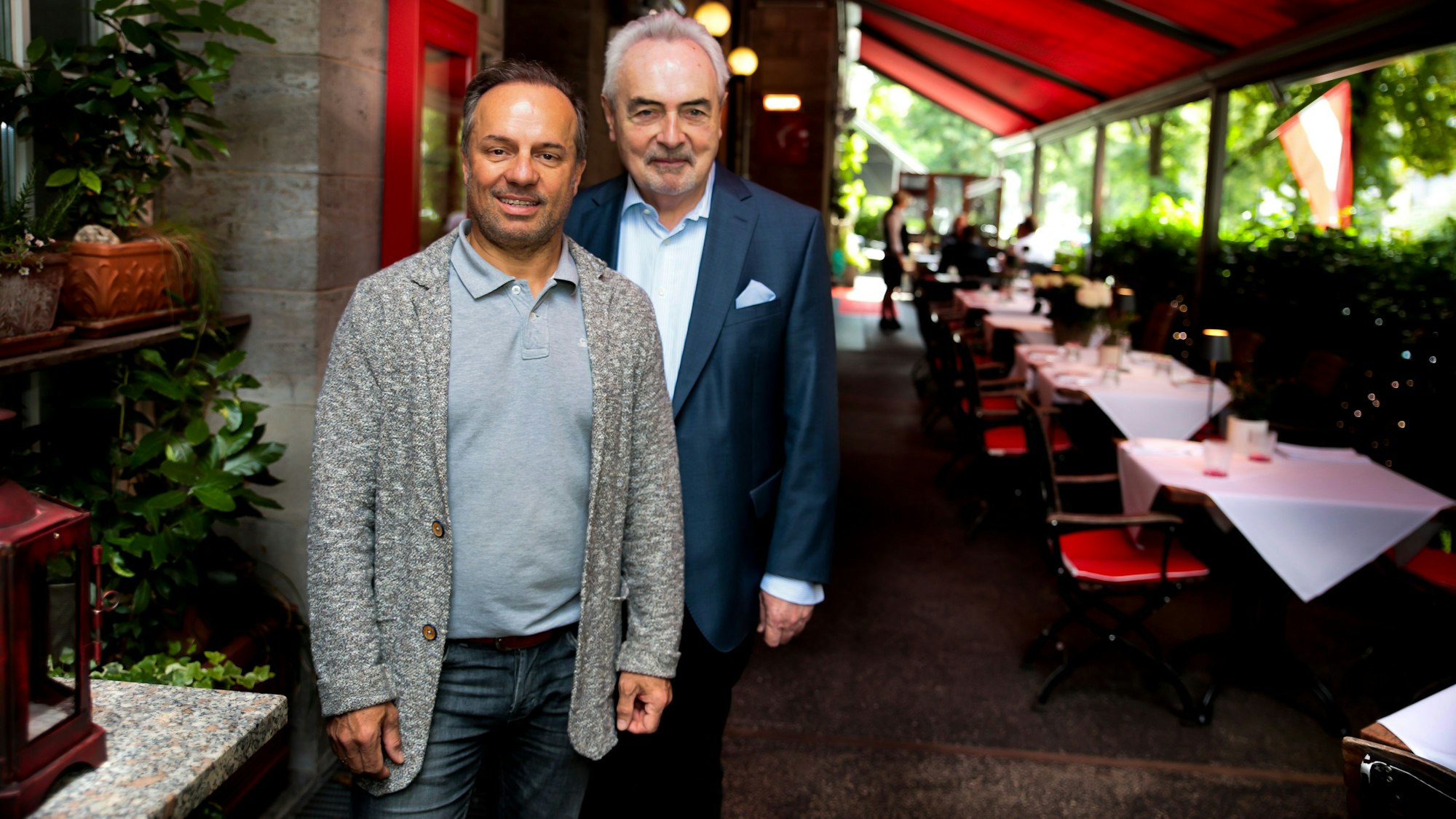 Franz Gruber und Karl-Heinz Kappes (Mitinhaber) von Gruber's Restaurant.