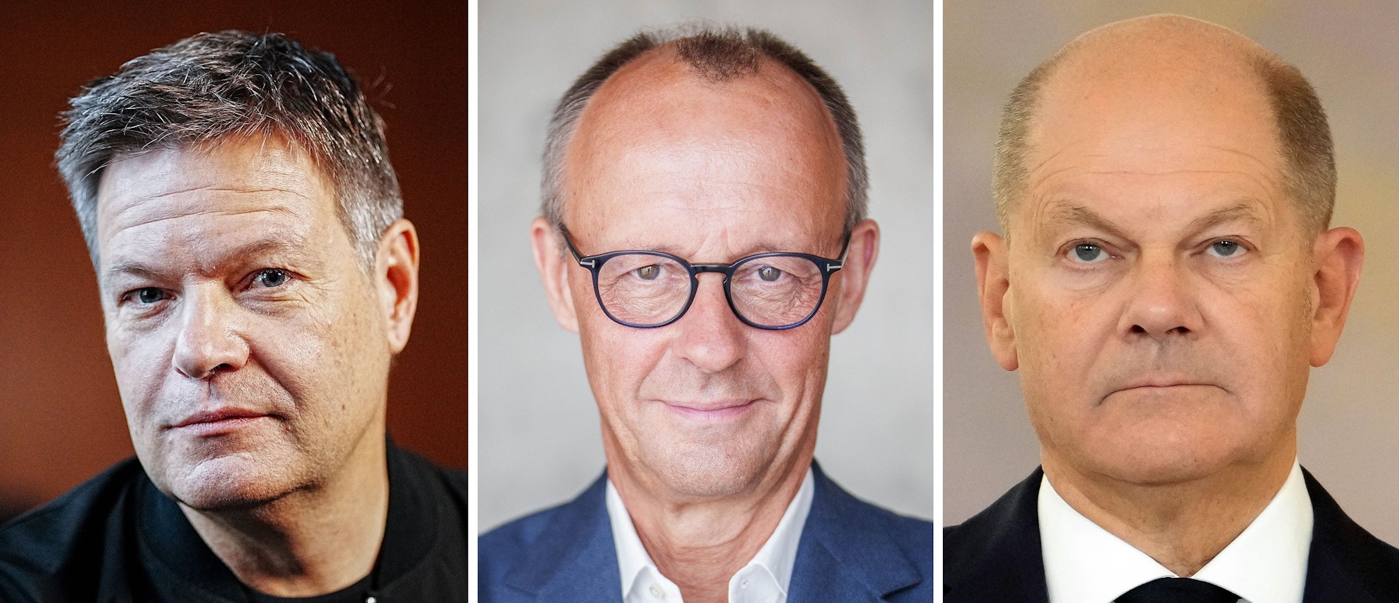 Im Wahlkampf geht es nicht zimperlich zu. Unfair und schmutzig soll er aber nicht werden, das geloben Robert habeck, Friedrich Merz und Olaf Scholz.