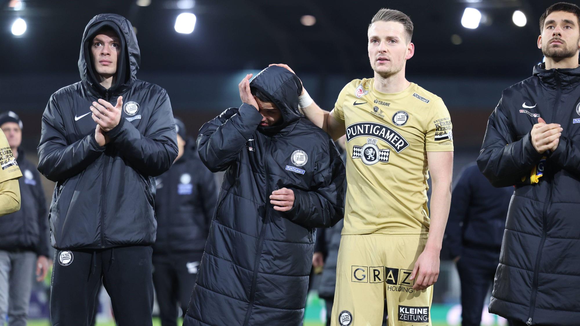 SOCCER - BL, Wattens vs Sturm INNSBRUCK,AUSTRIA,07.DEC.24 - SOCCER - ADMIRAL Bundesliga, WSG Tirol vs SK Sturm Graz. Image shows Jusuf Gazibegovic and Dimitri Lavalee Sturm. PUBLICATIONxNOTxINxAUTxSUIxSWE GEPAxpictures/xChrisxBauer