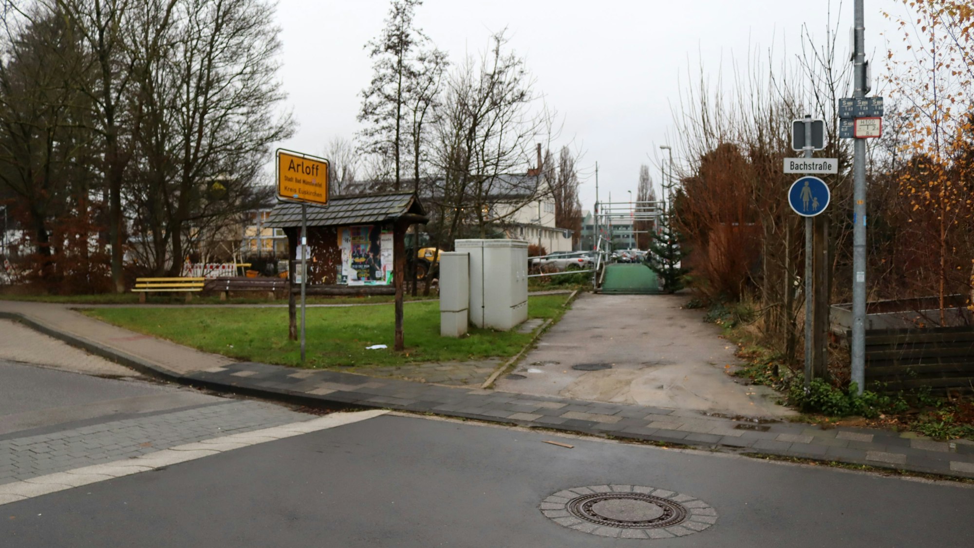 Ein Blick auf die Stelle, die ausgebaut werden soll.