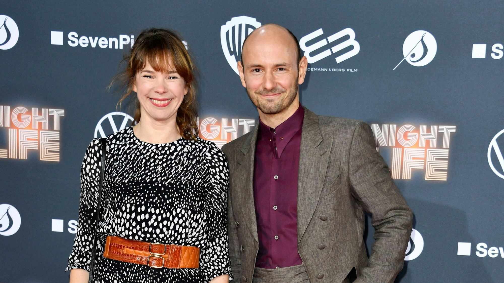 Milena Dreißig und ihr Kollege Leon Ullrich bei der Premiere des Kinofilms „Nightlife“ im Berliner Zoo Palast.