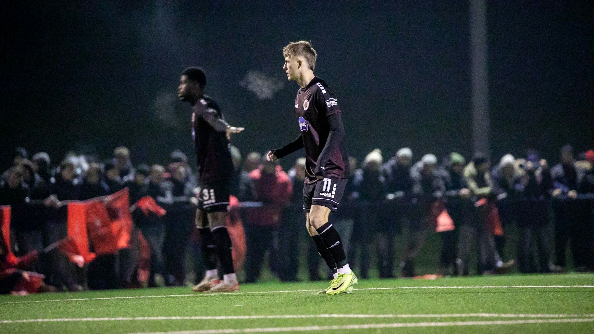 Debütant Robin Velasco von Viktoria Köln beim Pokalspiel in Zülpich