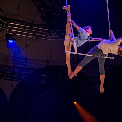 Corentin Lemaitre Auger und Maxim Charron am Trapez