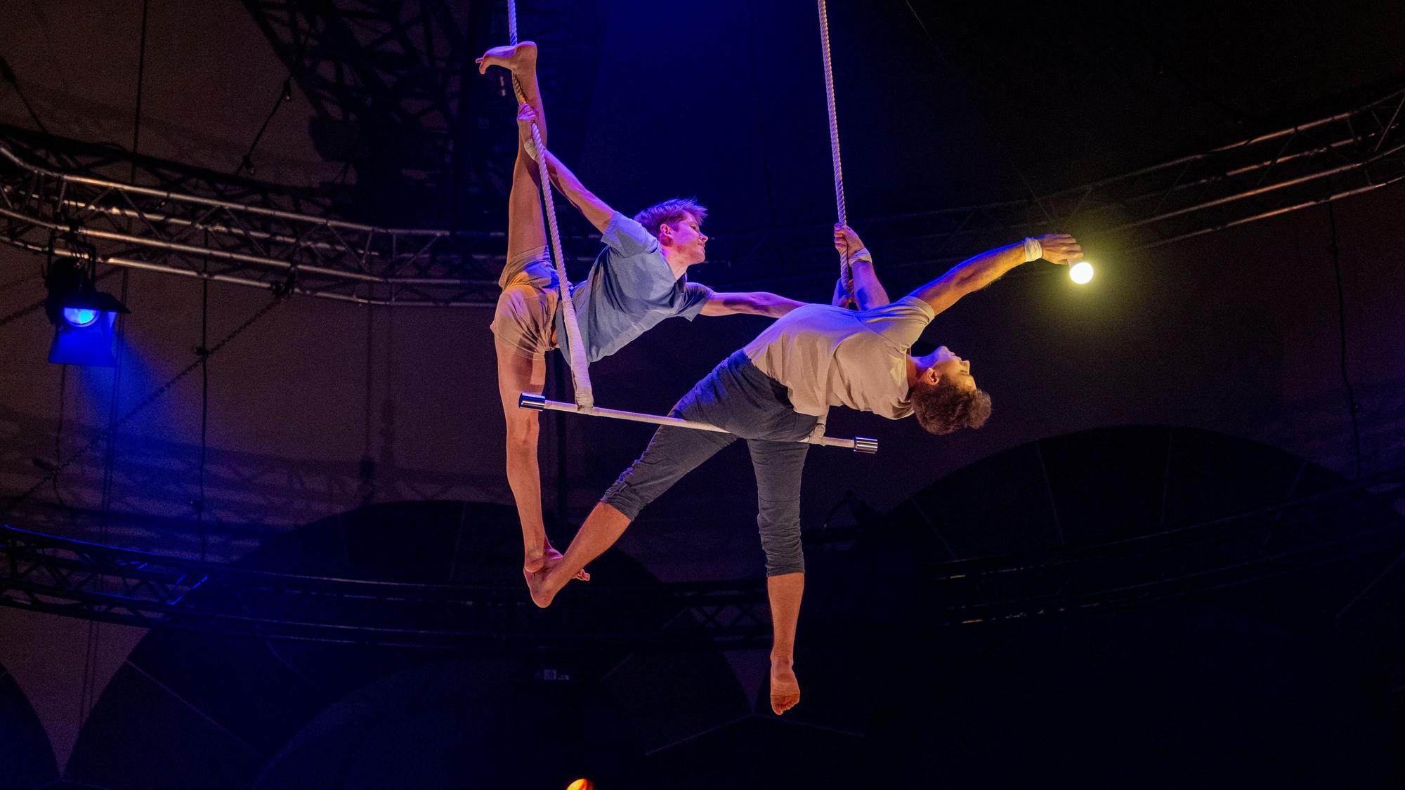 Corentin Lemaitre Auger und Maxim Charron am Trapez