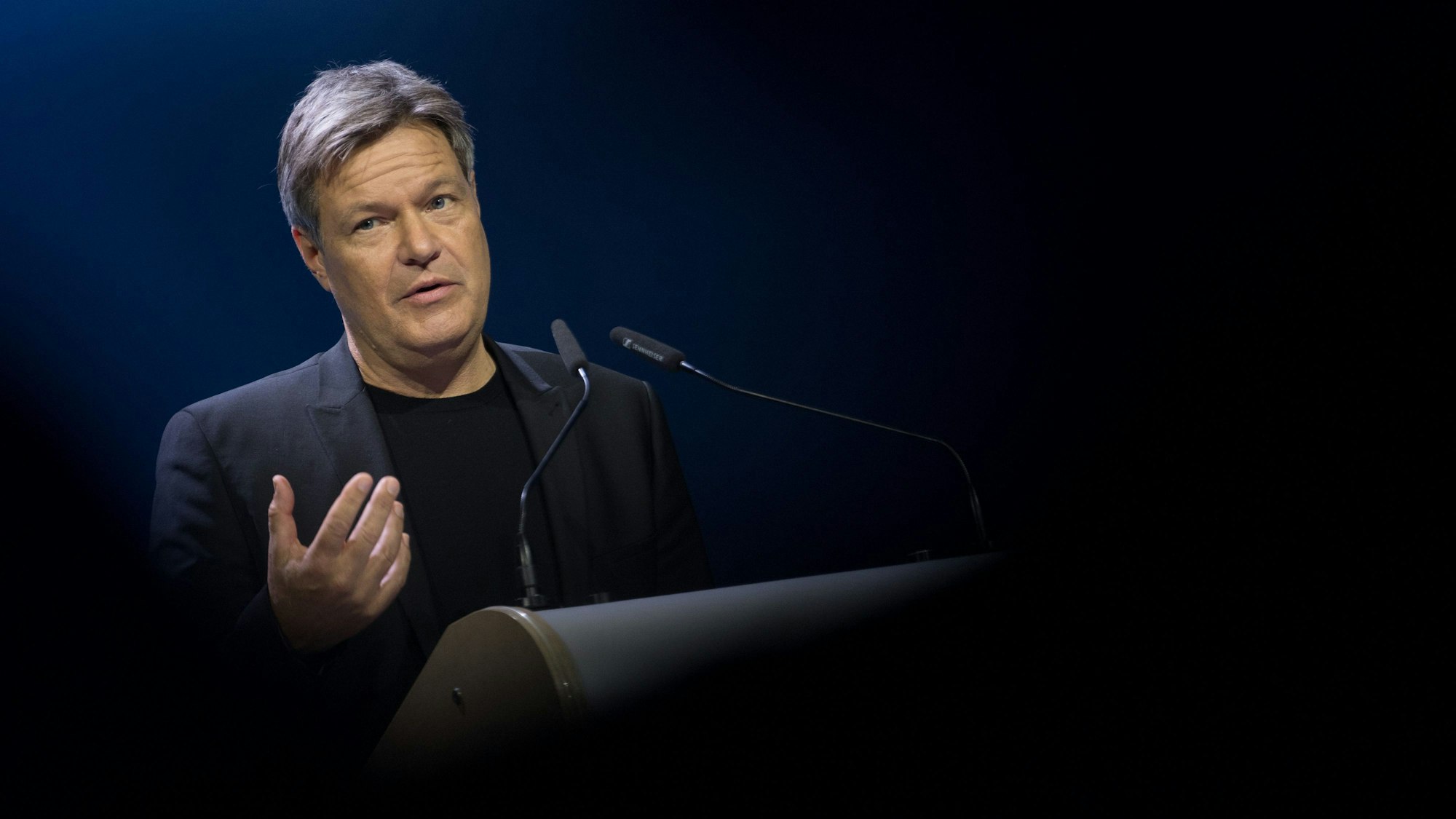 Robert Habeck Anfang Dezember während einer Rede bei der Deutschen Industrie- und Handelskammer in Berlin.