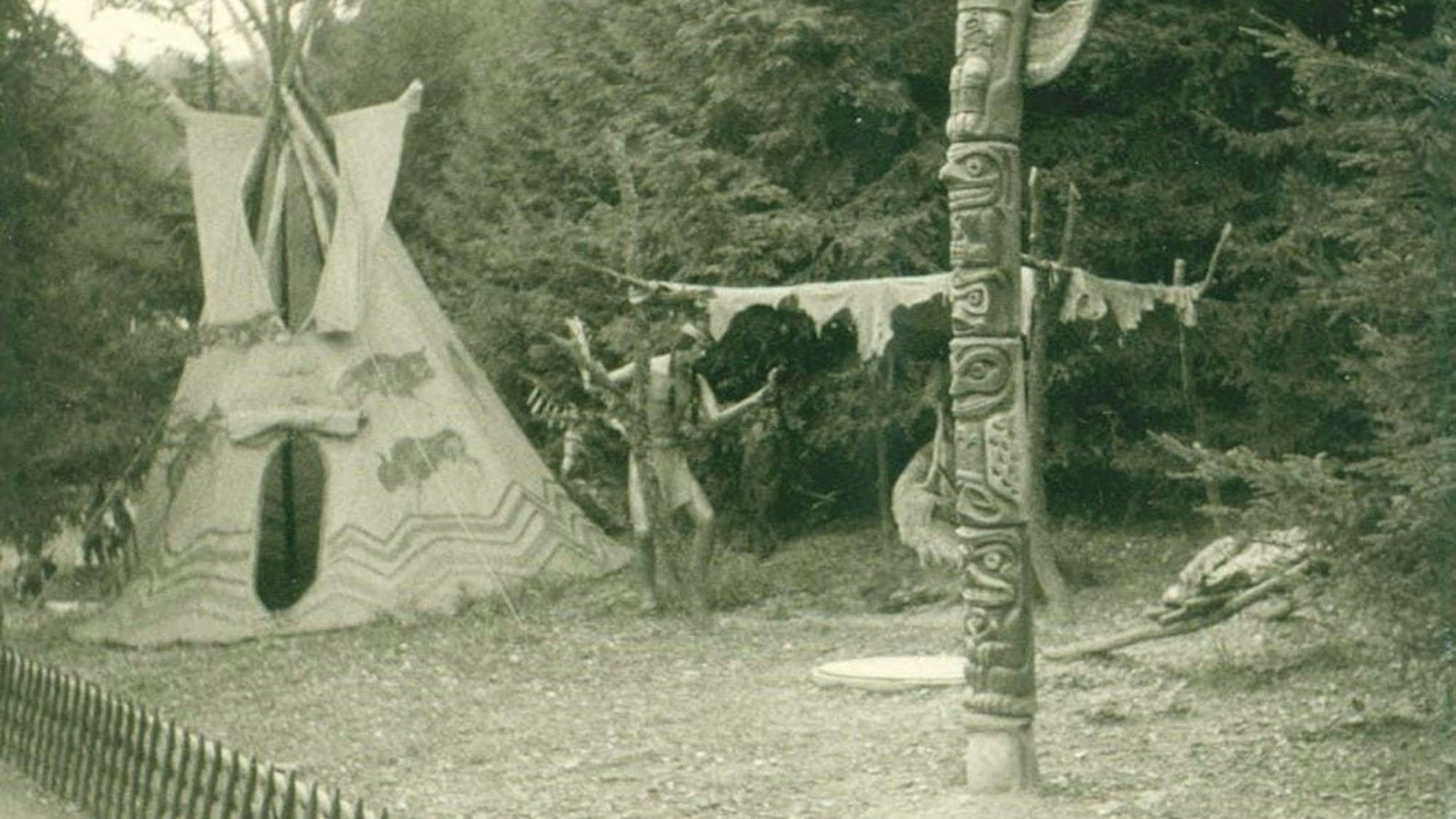 Eine der Attraktionen aus dem Märchenwald im Phantasialand der Anfangszeit.