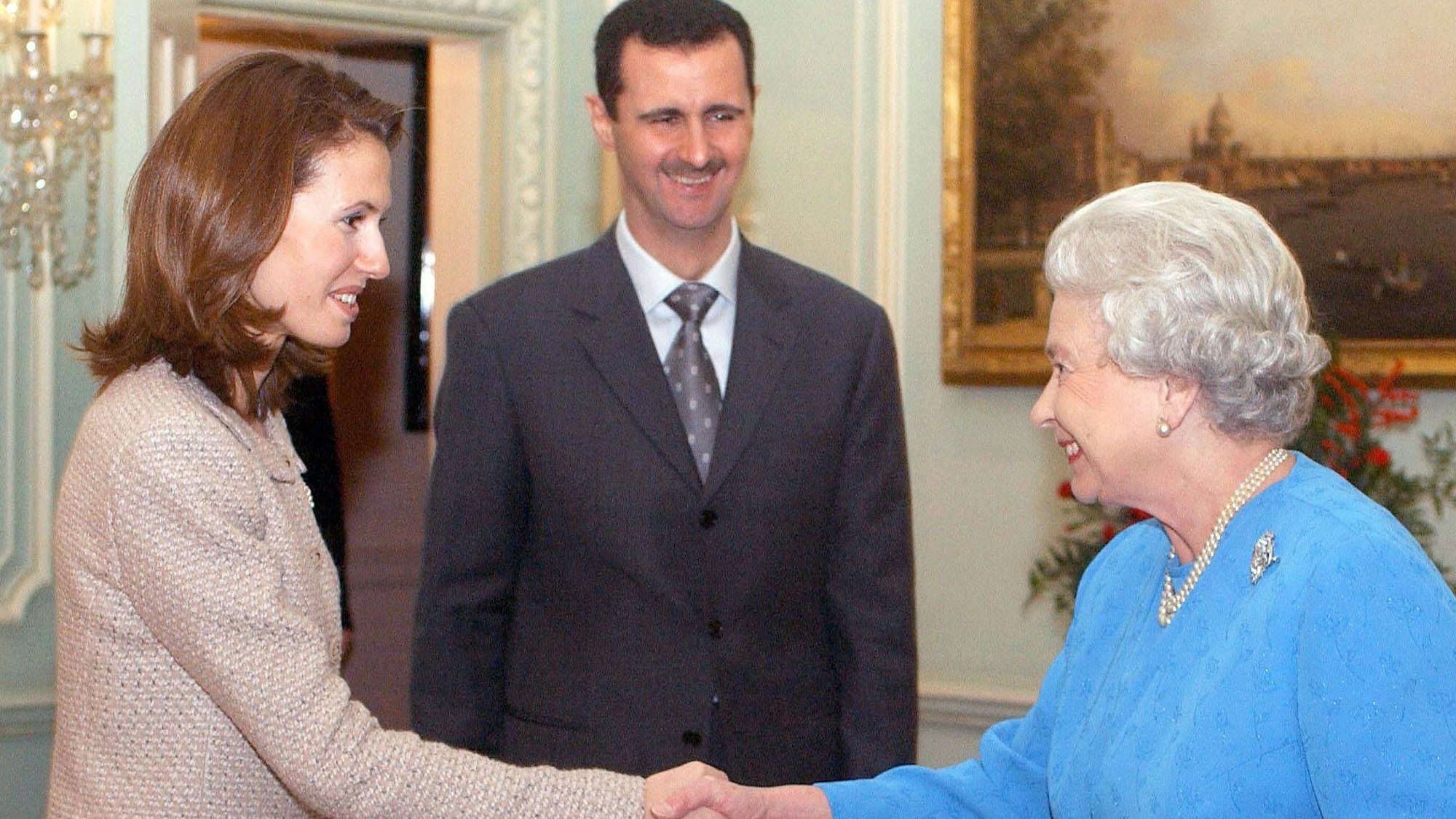 Selbst Königin Elizabeth II. empfing Bashar al-Assad und seine Frau Asma al-Assad im Buckingham Palace.