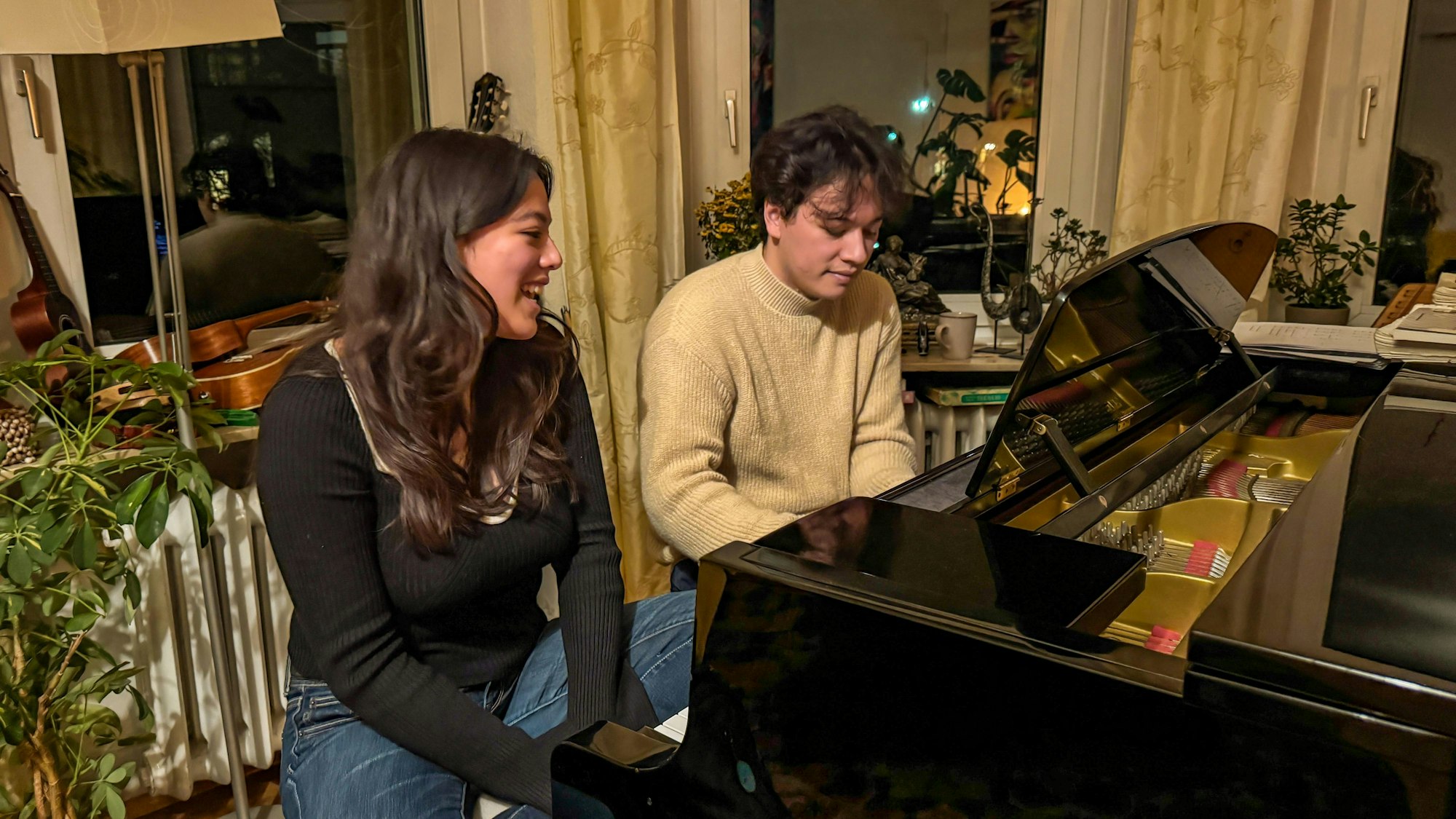 Emily und Dylan Otto haben den Nachwuchspreis auf den Leverkusener Jazztagen gewonnen.