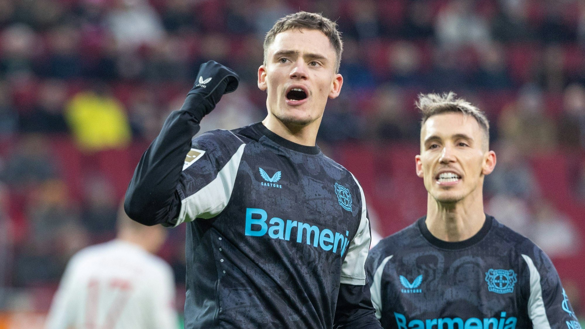 Florian Wirtz erzielte am Samstag in Augsburg das 2:0 für Bayer 04 Leverkusen.