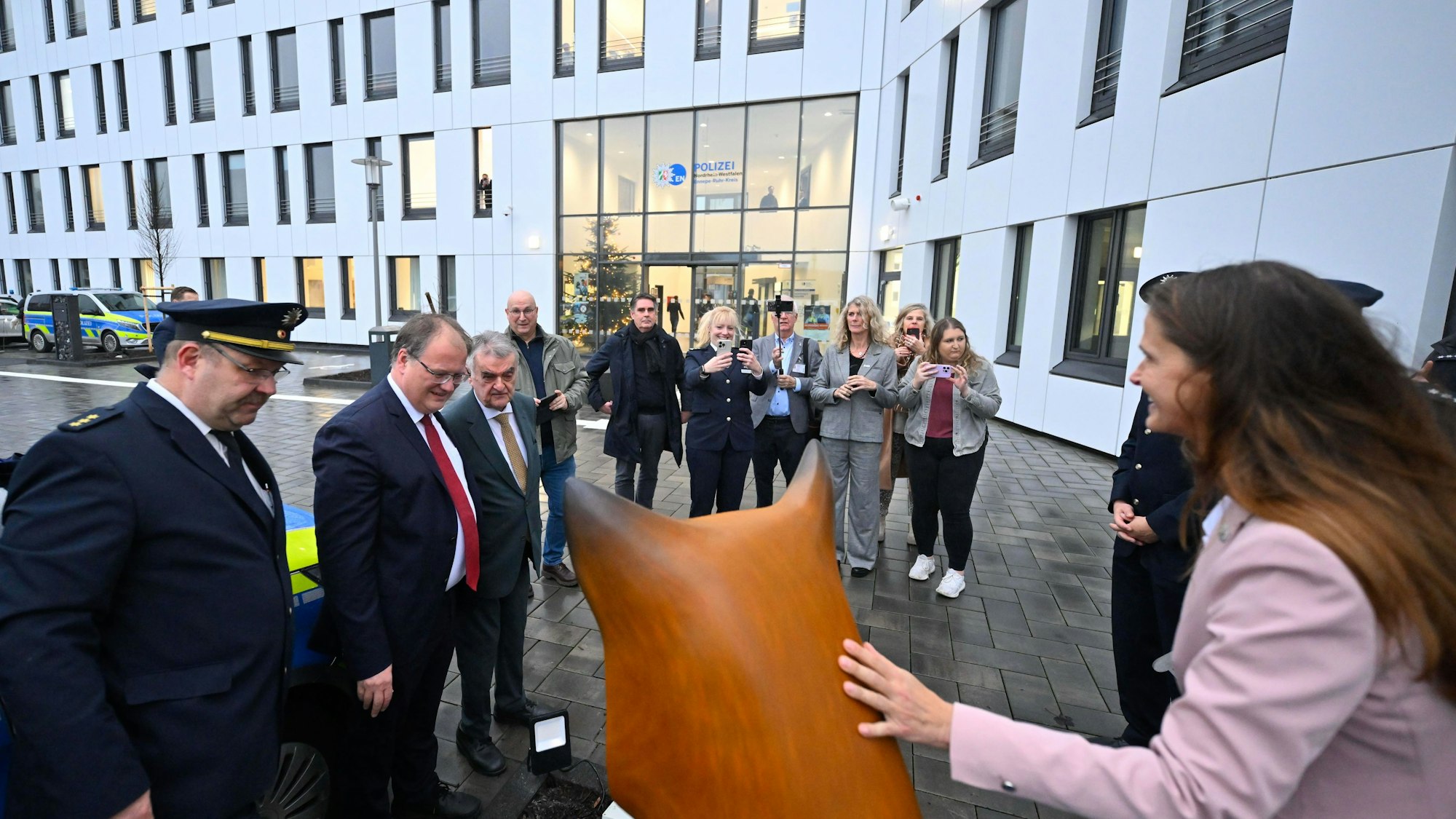 Außenansicht des neuen Polizeigebäudes in Schwelm.