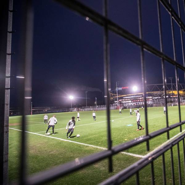 Um die Trainingsplätze westlich von Bay-Arena und kleinem Haberlandstadion geht es, die will Bayer 04 zu Parkplätzen umbauen.