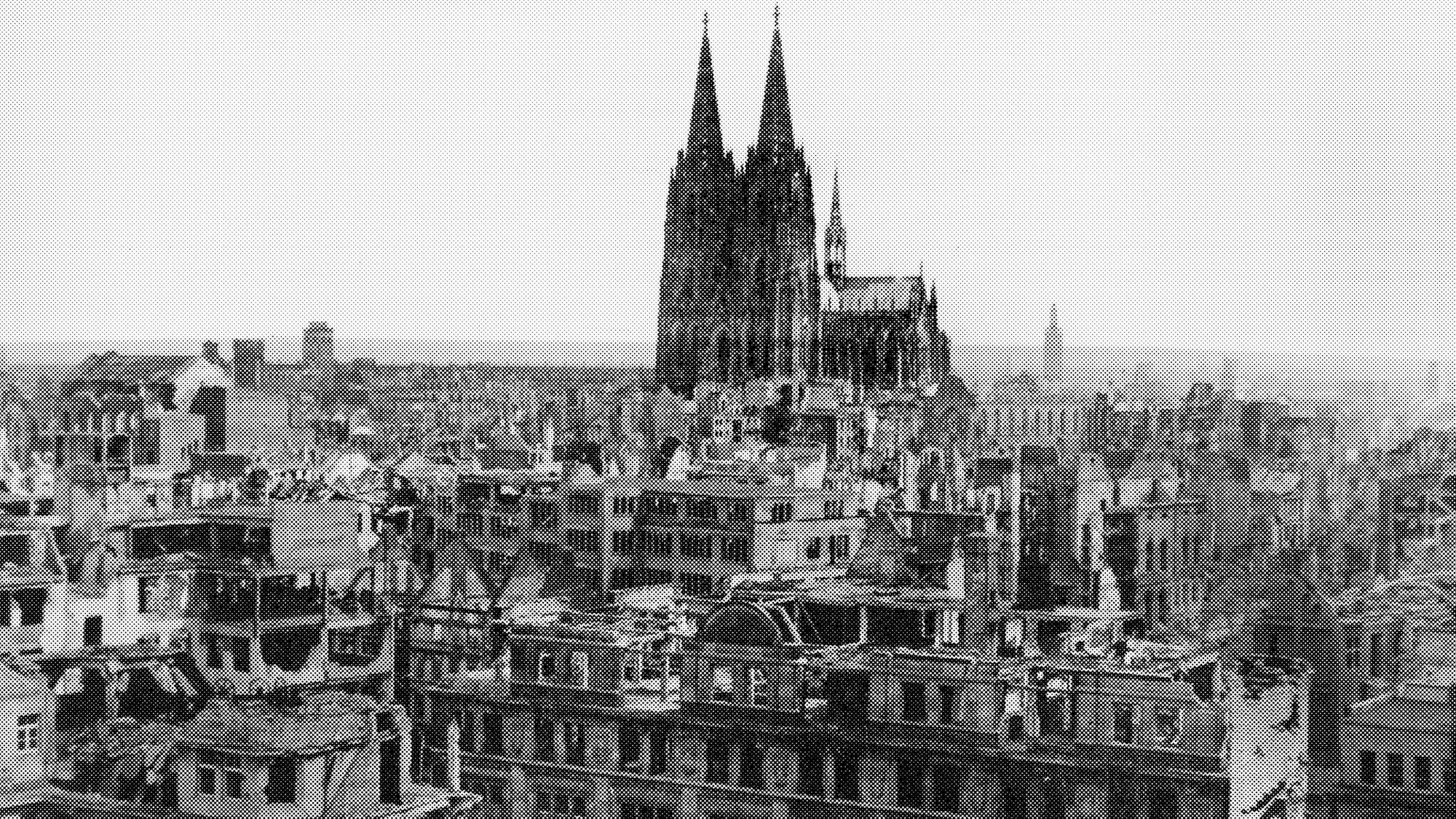 Archivbild vom zerstörten Köln