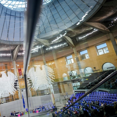 Blick in das Plenum des Bundestags bei der Regierungsbefragung.