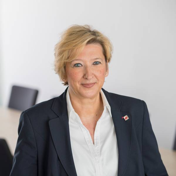 Irena Kuestner, Vorsitzende des Covestro-Konzernbetriebsrats und der Arbeitnehmervertretung am Standort Leverkusen