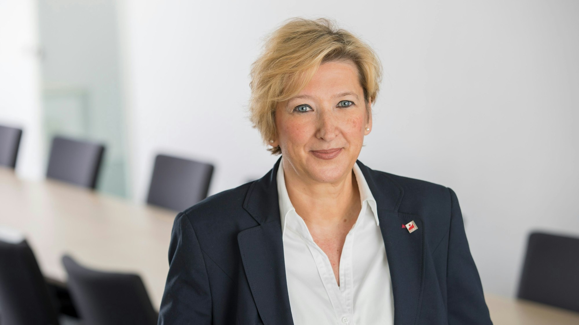 Irena Kuestner, Vorsitzende des Covestro-Konzernbetriebsrats und der Arbeitnehmervertretung am Standort Leverkusen