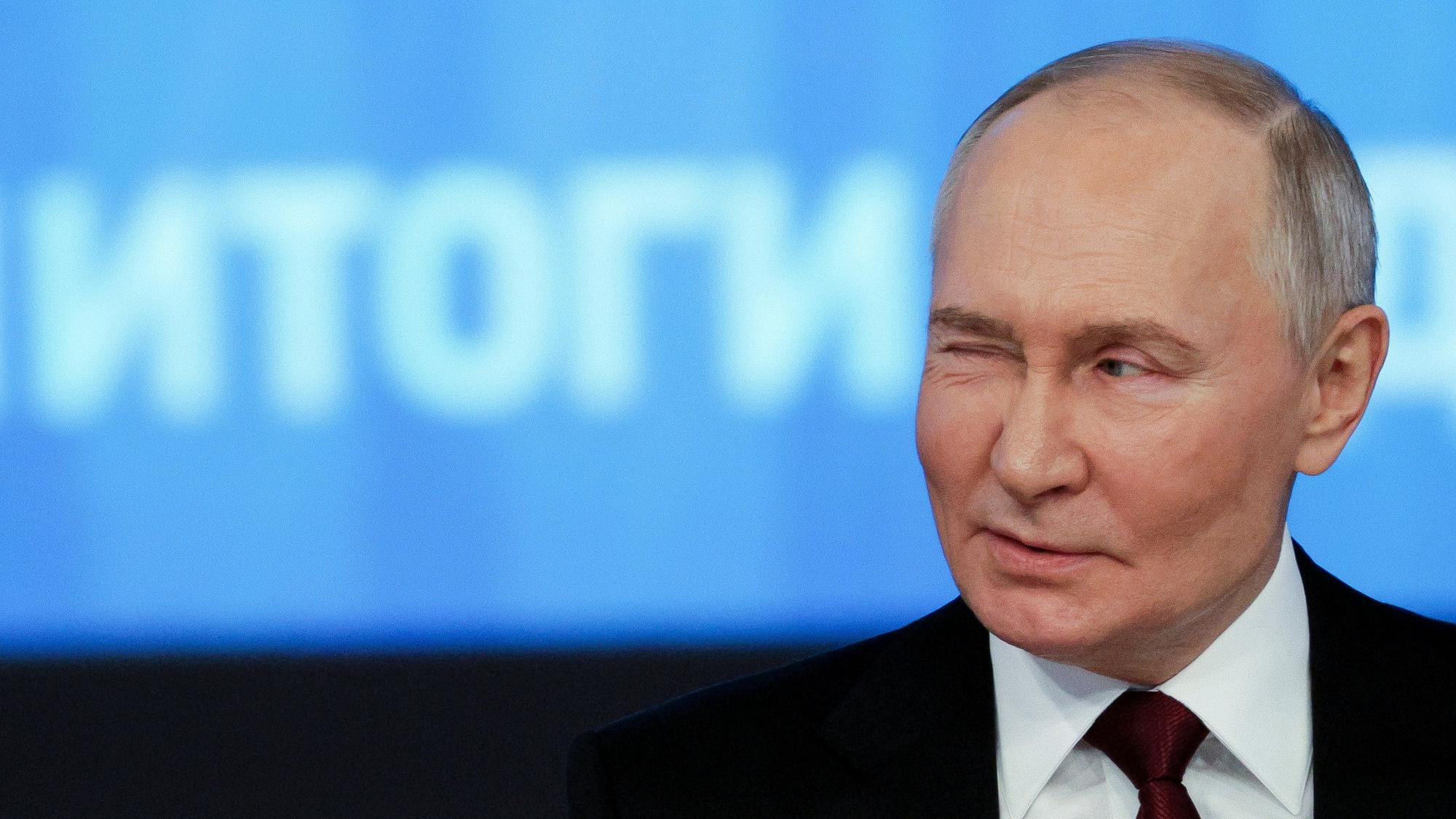 Wladimir Putin bei seiner traditionellen Pressekonferenz zum Jahresende.