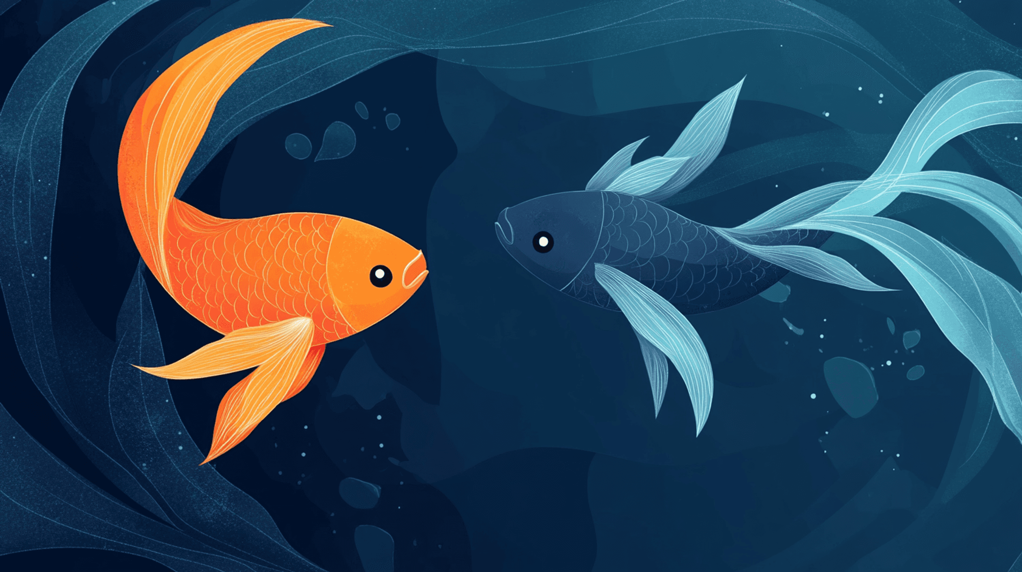 Jahreshoroskop KI-generiertes Bild für das Sternzeichen Fische