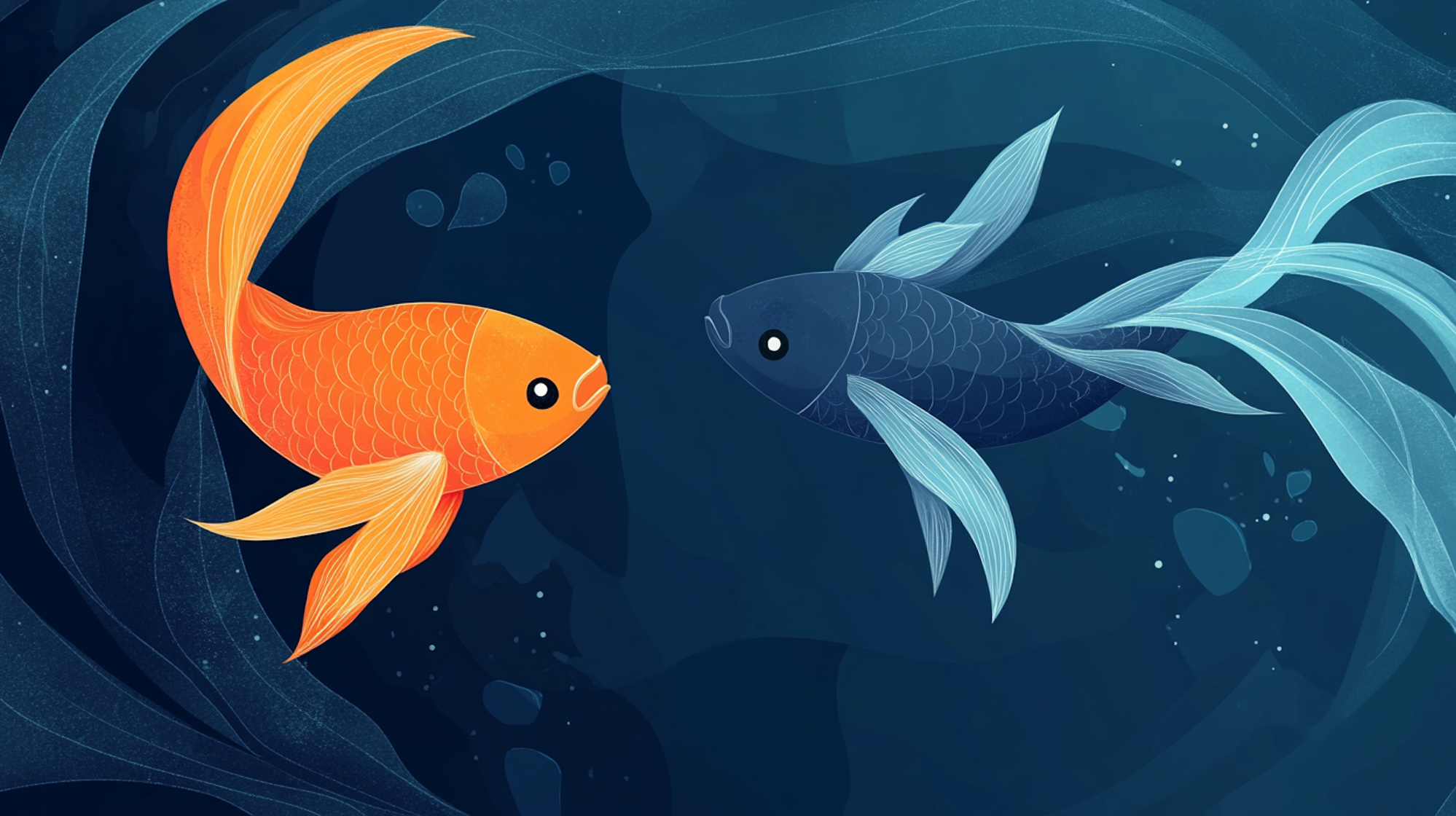 Jahreshoroskop KI-generiertes Bild für das Sternzeichen Fische