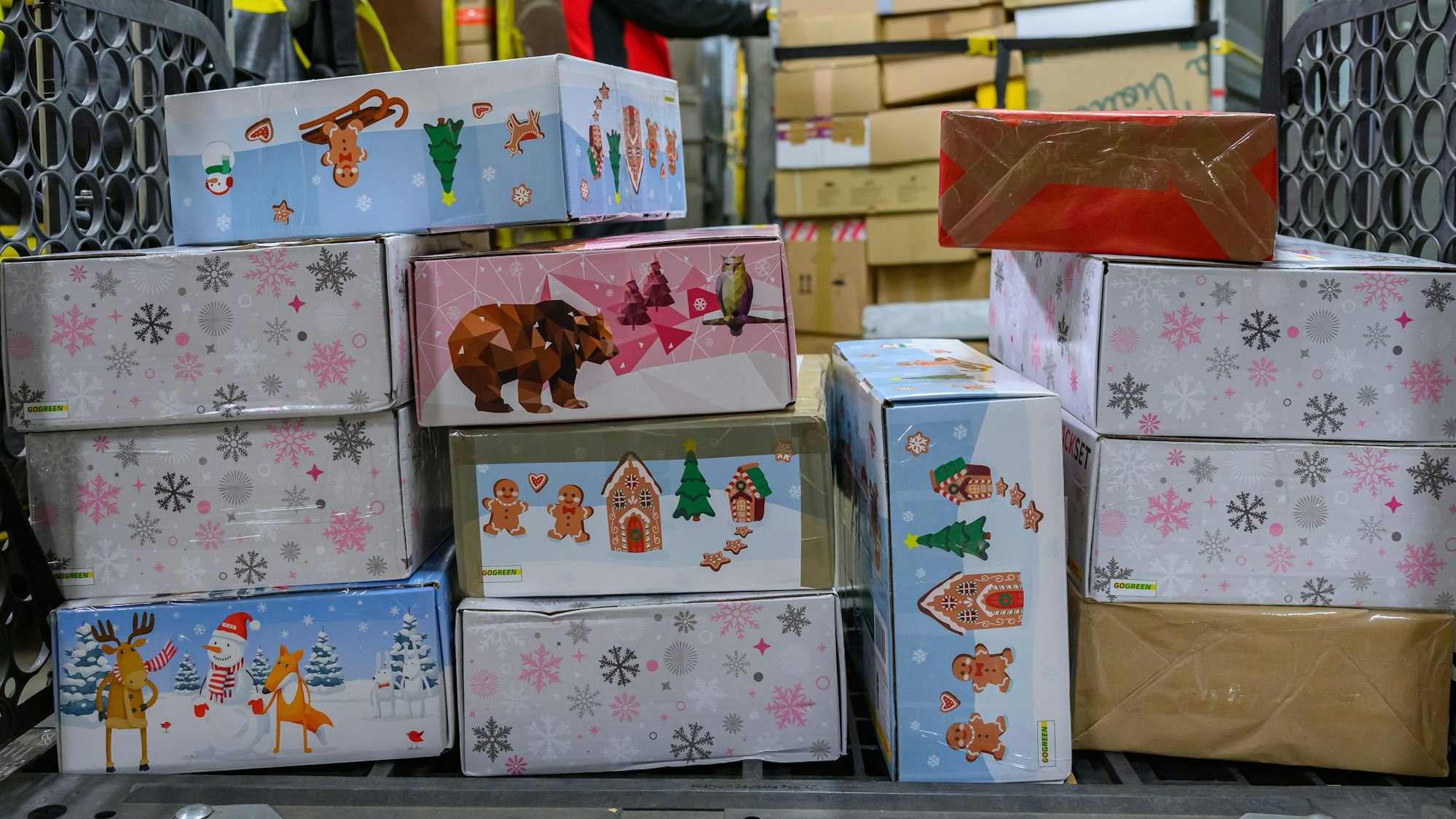 Das Foto zeigt Weihnachtspakete.