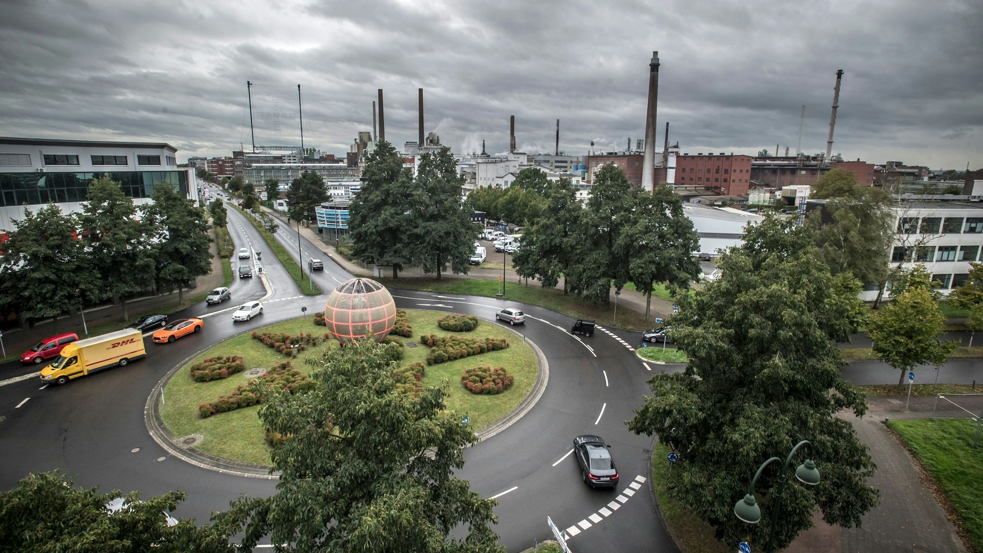 Blick von Norden auf den Chempark