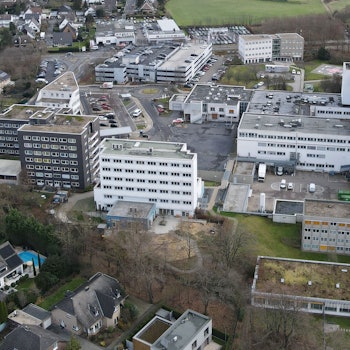Das Luftbild zeigt das Marien-Hospital in Euskirchen.