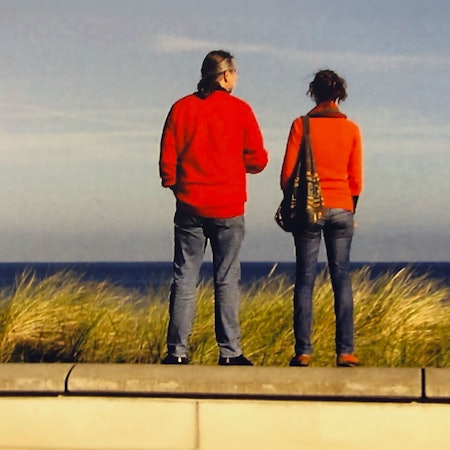 Ralf Könner uns Sandrine bei einem gemeinsamen Ausflug an die Ostsee.