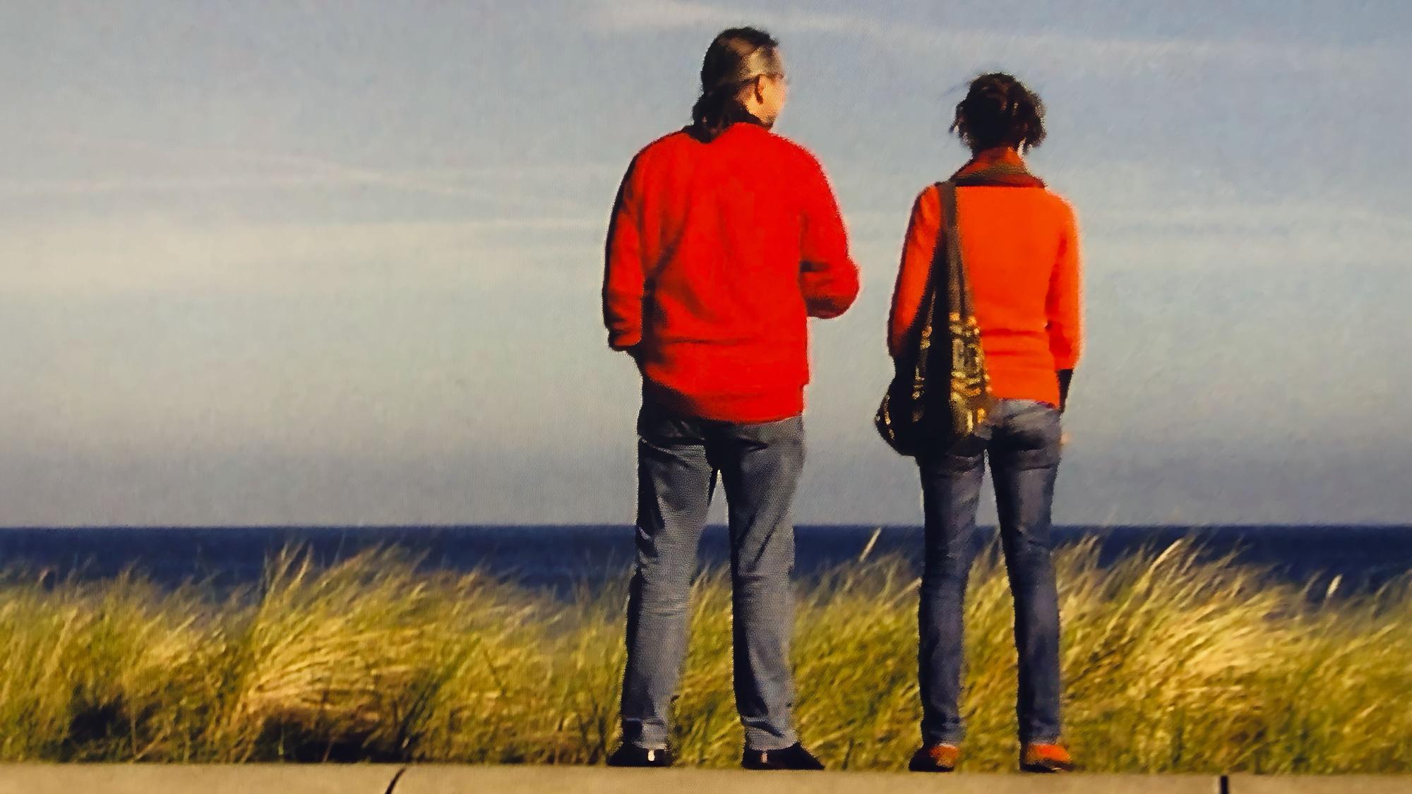 Ralf Könner uns Sandrine bei einem gemeinsamen Ausflug an die Ostsee.