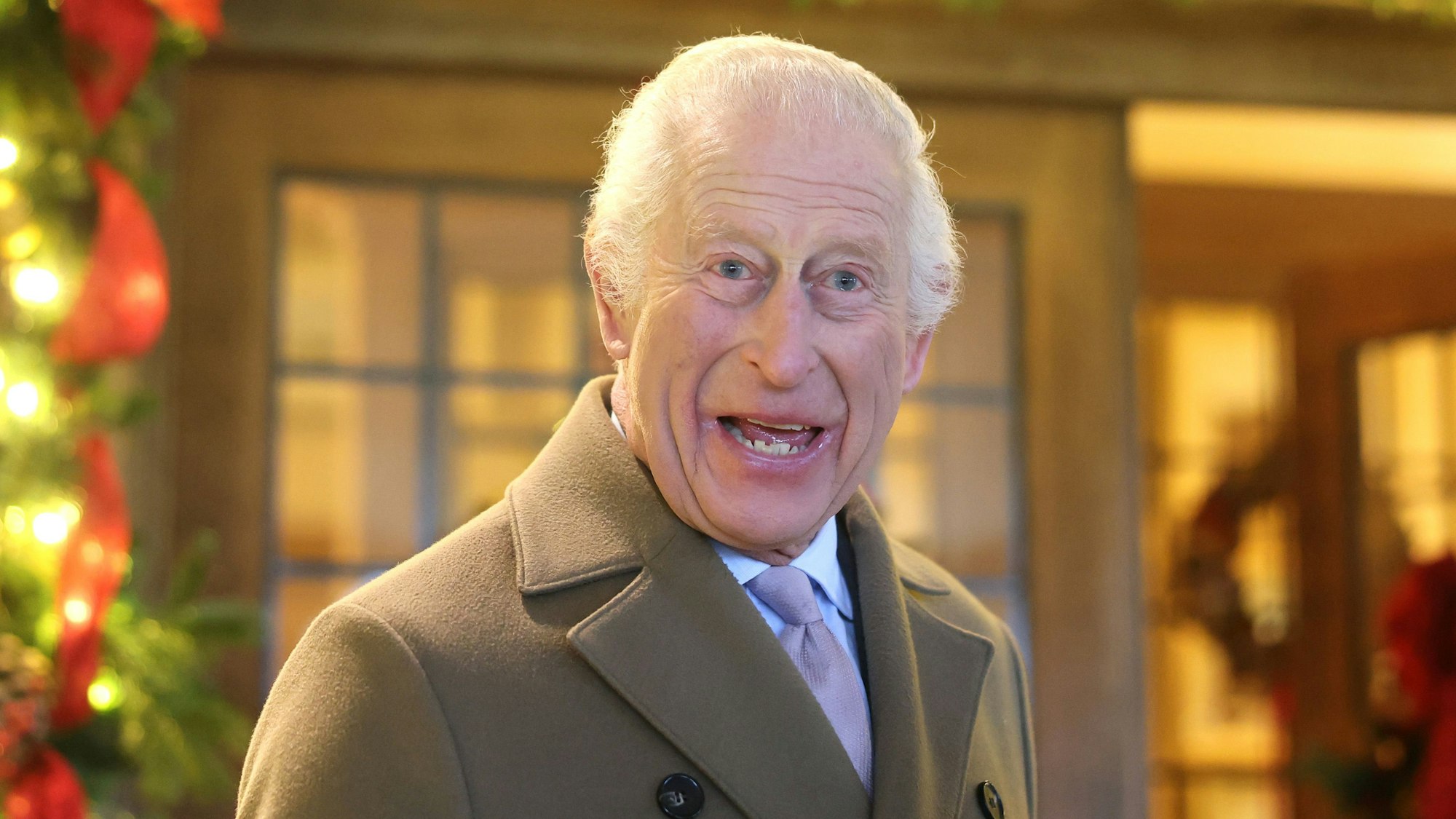 König Charles III. bei einem Termin.