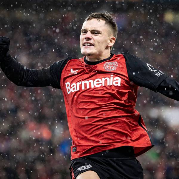 Florian Wirtz jubelt nach seinem Treffer zum 2:0 gegen Freiburg.