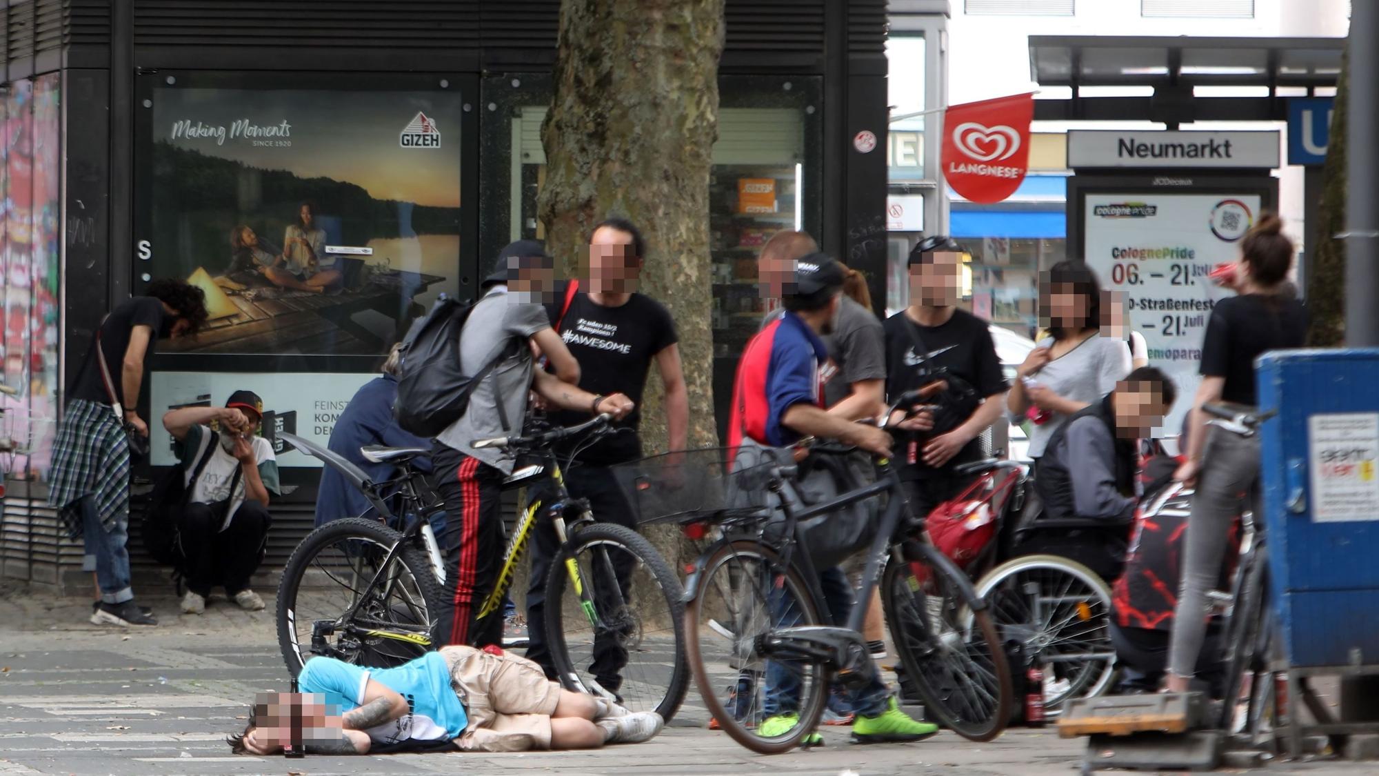 Der Neumarkt gilt als Hotspot der harten Drogenszene in Köln.
