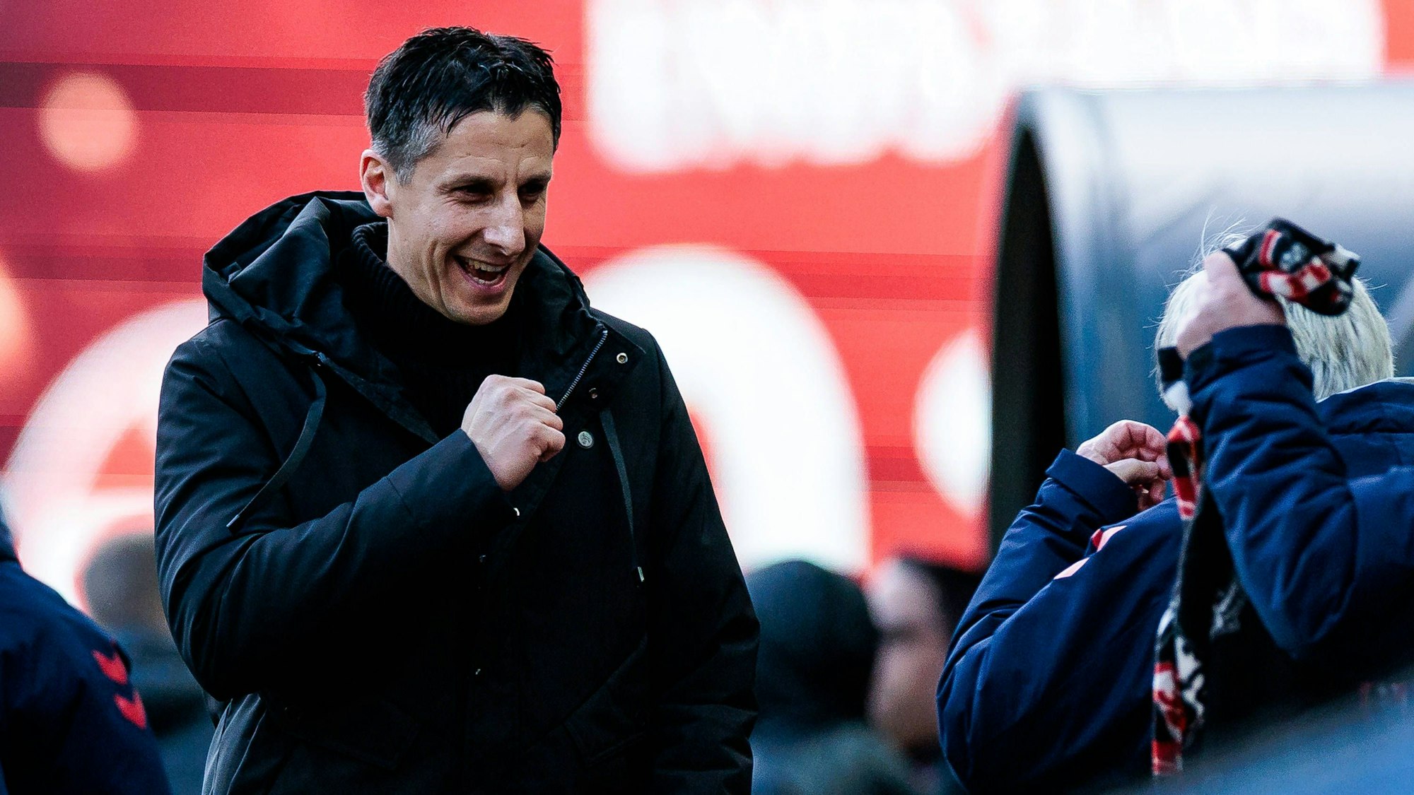 2. Fußball Bundesliga: 1. FC Kaiserslautern - 1. FC Köln 22.12.2024 Dr. Christian Keller Geschäftsführer 1. FC Köln Jubelfaust nach dem Sieg 2. Fußball Bundesliga, 1. FC Kaiserslautern - 1. FC Köln, Kaiserslautern, Fritz-Walter-Stadion am 22.12.2024 DFL REGULATIONS PROHIBIT ANY USE OF PHOTOGRAPHS AS IMAGE SEQUENCES AND/OR QUASI-VIDEO. *** 2 Fußball Bundesliga 1 FC Kaiserslautern 1 FC Köln 22 12 2024 Dr Christian Keller Managing Director 1 FC Köln Jubelfaust nach dem Sieg 2 Fußball Bundesliga, 1 FC Kaiserslautern 1 FC Köln, Kaiserslautern, Fritz Walter Stadion am 22 12 2024 DFL REGULATIONS PROHIBIT ANY USE OF PHOTOGRAPHS AS IMAGE SEQUENCES AND OR QUASI VIDEO Copyright: xBEAUTIFULxSPORTS/Wunderlx