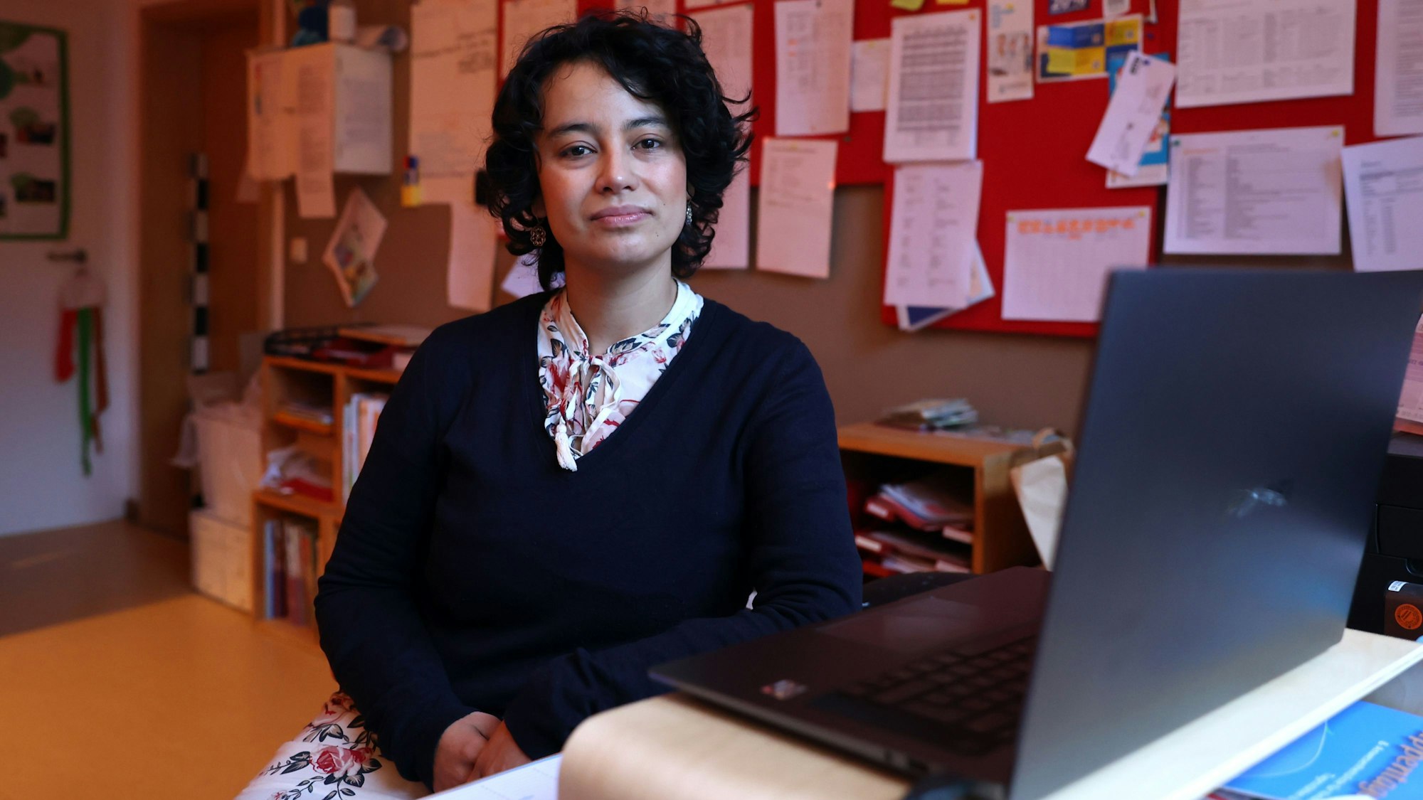 Leiterin Sara Lucía Gómez Gutiérrez in ihrem Büro in der „Kita Rio“