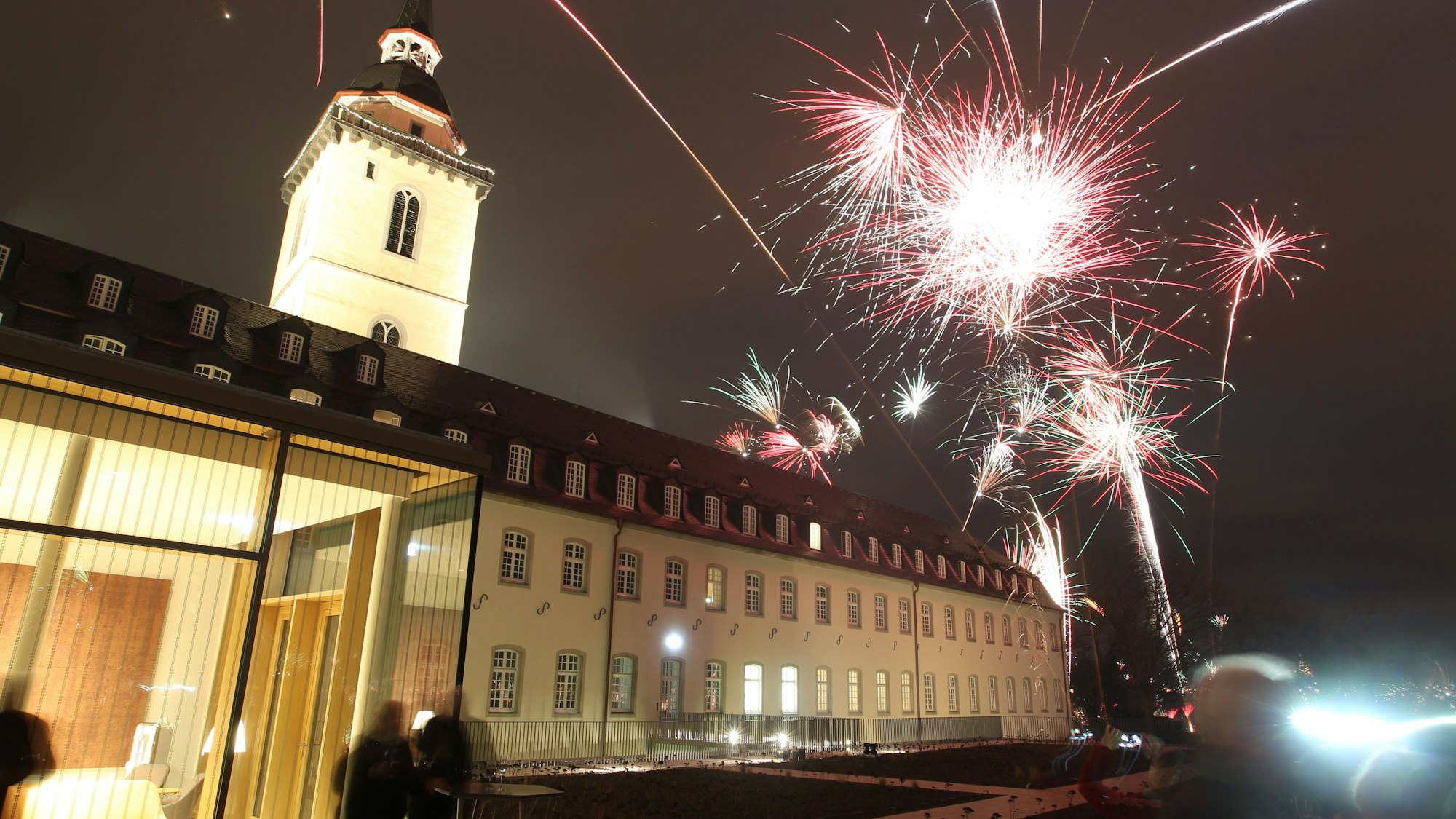 Silvester Siegburg Feuerwerk Abtei Michaelsberg KSI Neujahr
