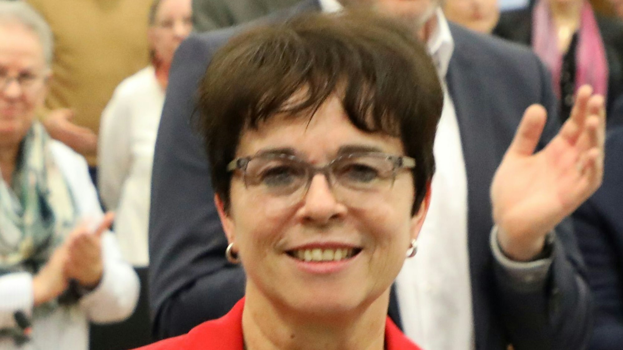 Dezernentin Elke Reichert bei ihrer Verabschiedung im Kreishaus Bergisch Gladbach.