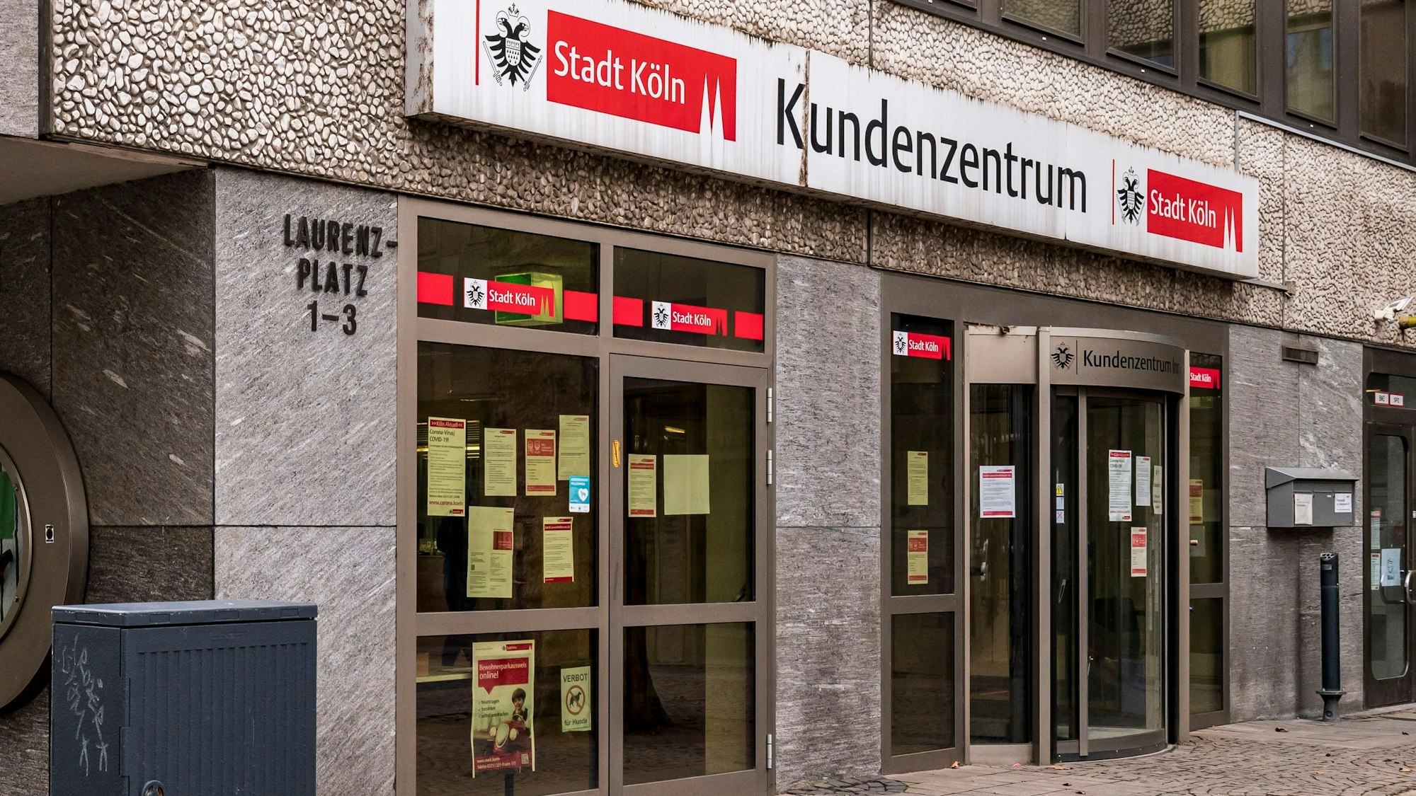 Das Kundenzentrum der Stadt Köln auf dem Laurenzplatz in der Kölner Innenstadt. (Archivbild)