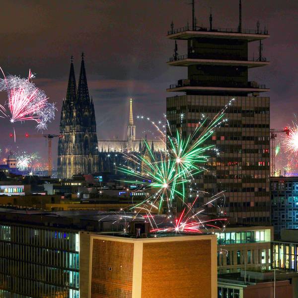 Das Bild zeigt den Jahreswechsel in Köln 2024/2025. (Archivbild)