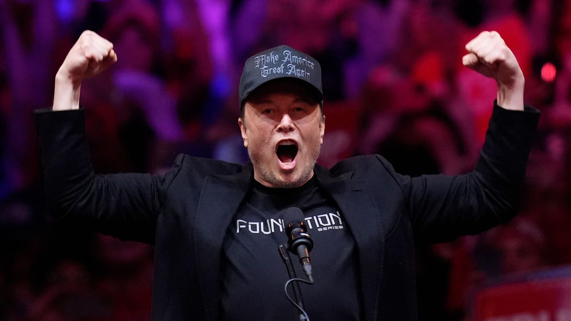 Elon Musk auf einer Wahlkampfveranstaltung der Republikaner im Oktober. (Archiv)