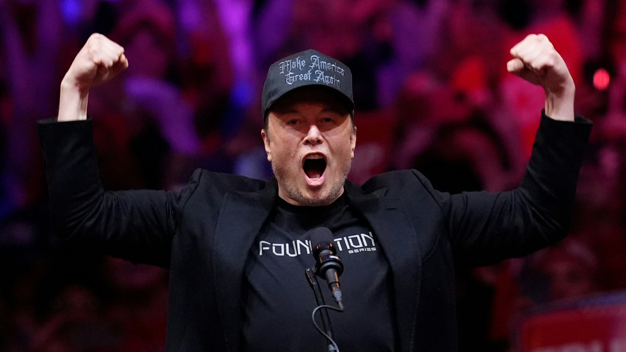 Elon Musk auf einer Wahlkampfveranstaltung der Republikaner im Oktober. (Archiv)