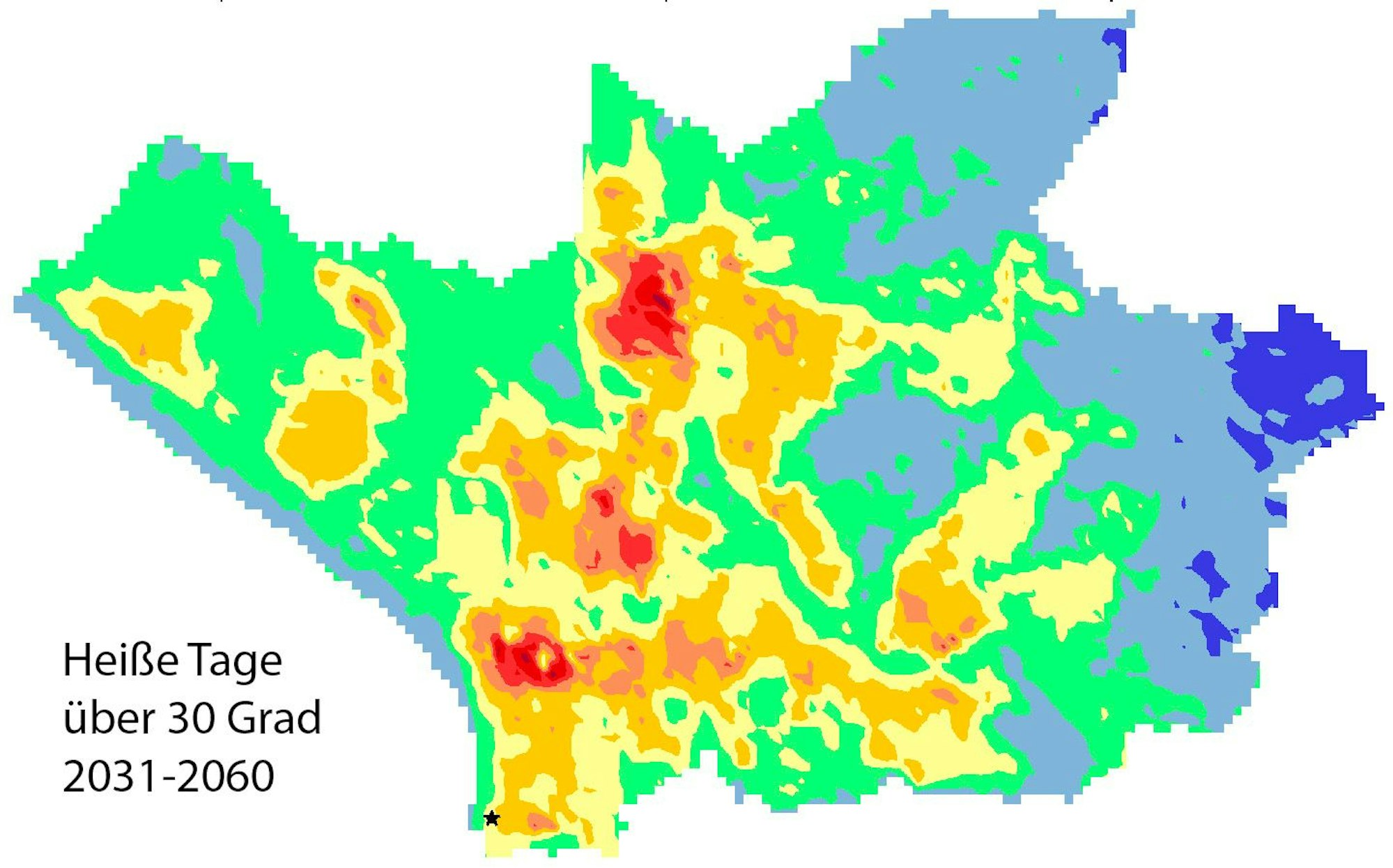 Heiße Tage über 30 Grad. Foto: DWD